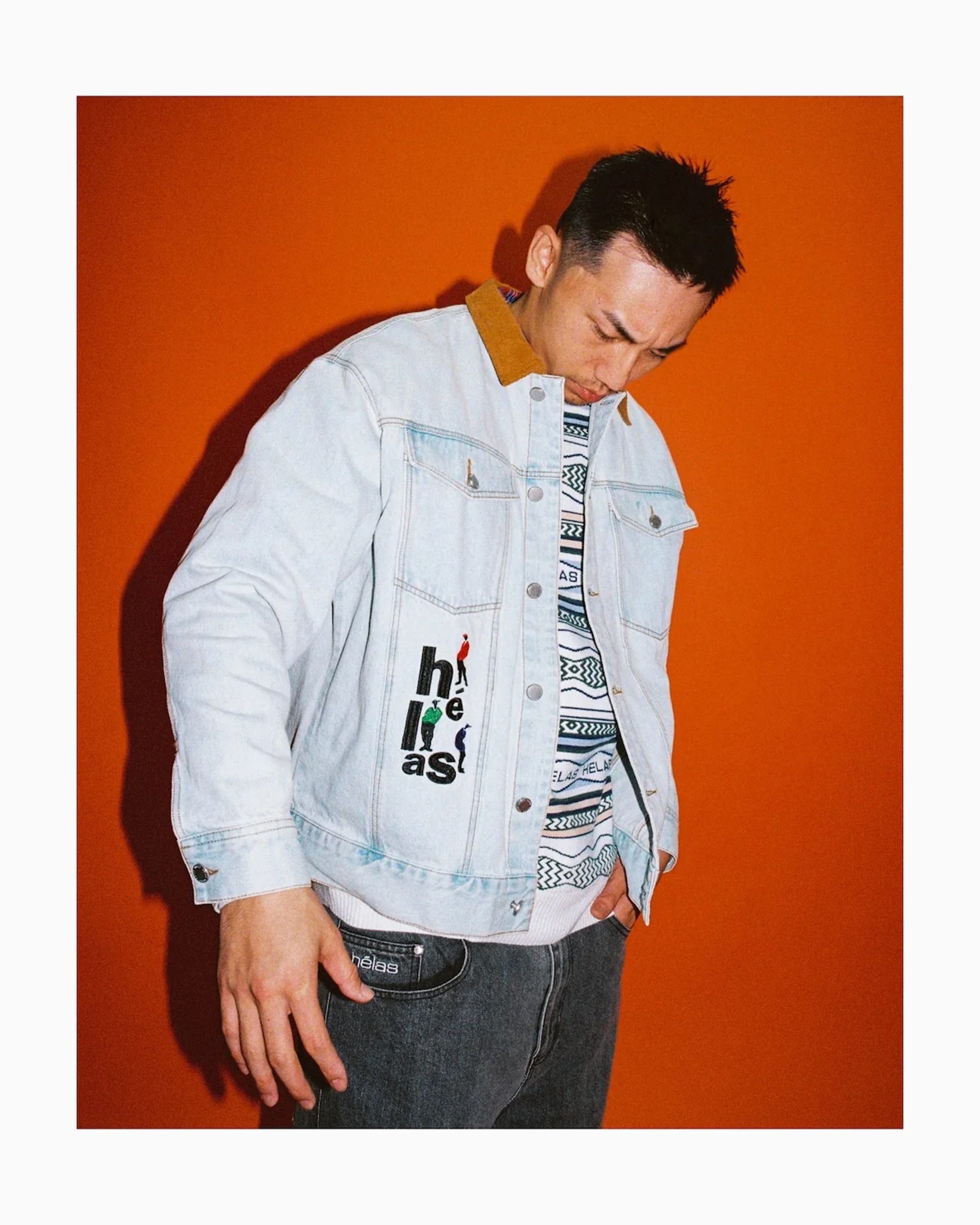 Hélas. Jazzy Embroidered Men's Denim Jacket