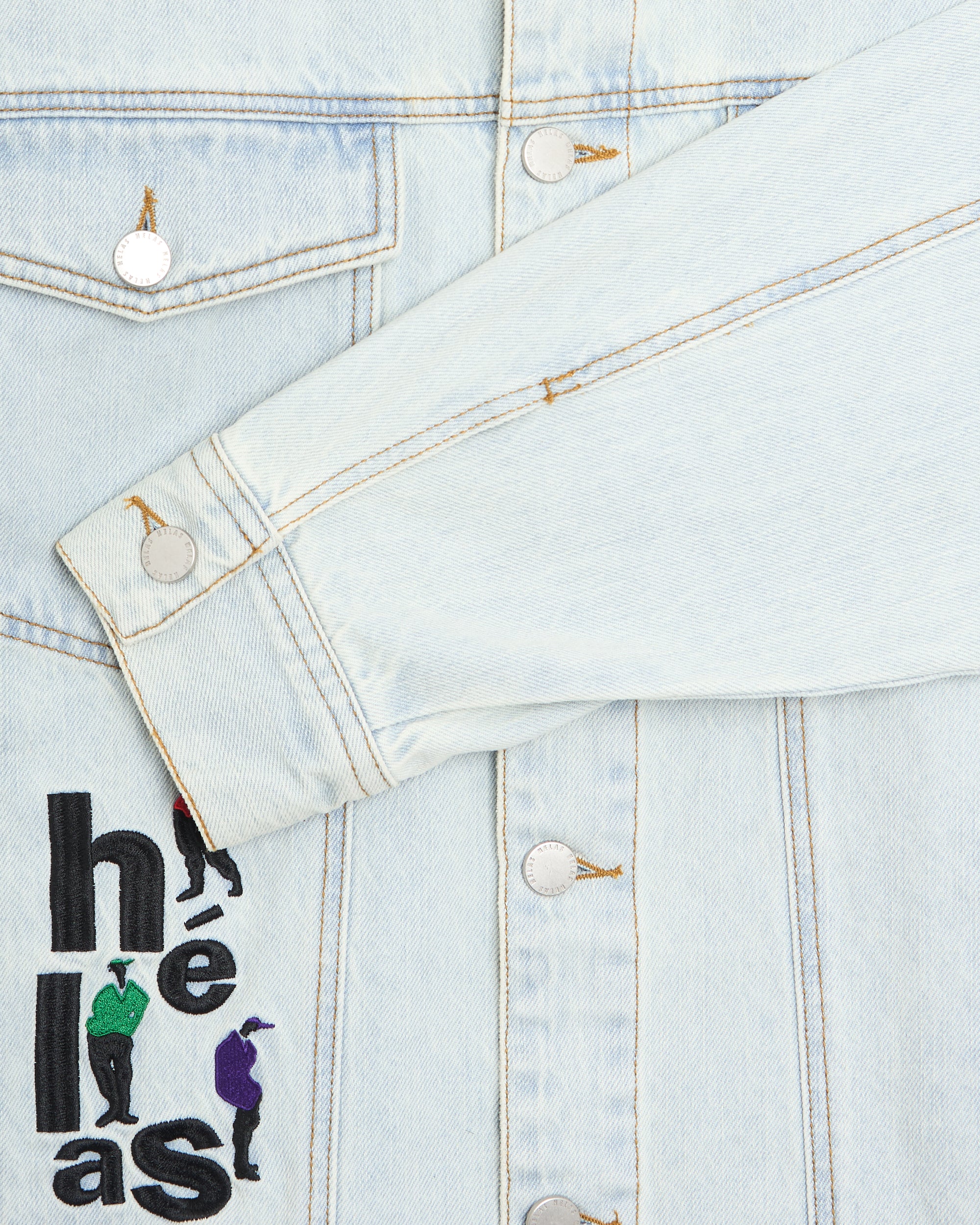 Hélas. Jazzy Embroidered Men's Denim Jacket