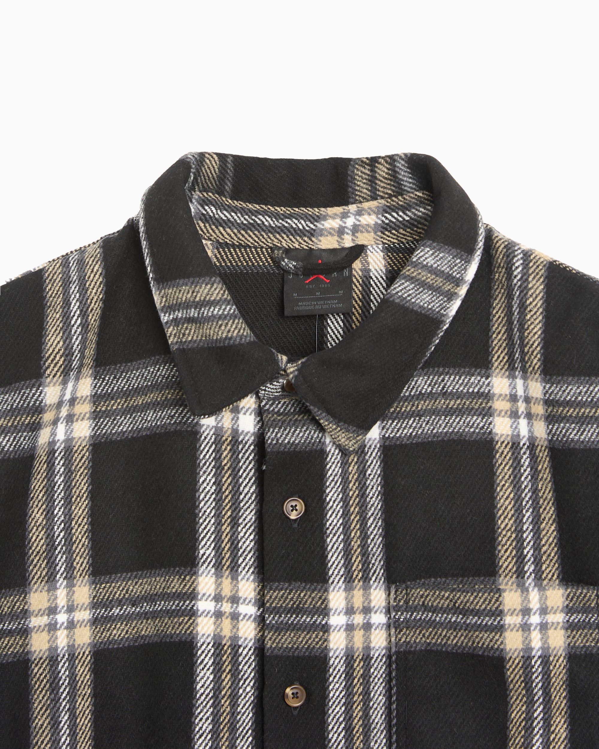 Jackets Coats Jordan Flight Flannel Plaid Relaxed Men's Overshirt - IB1903-010