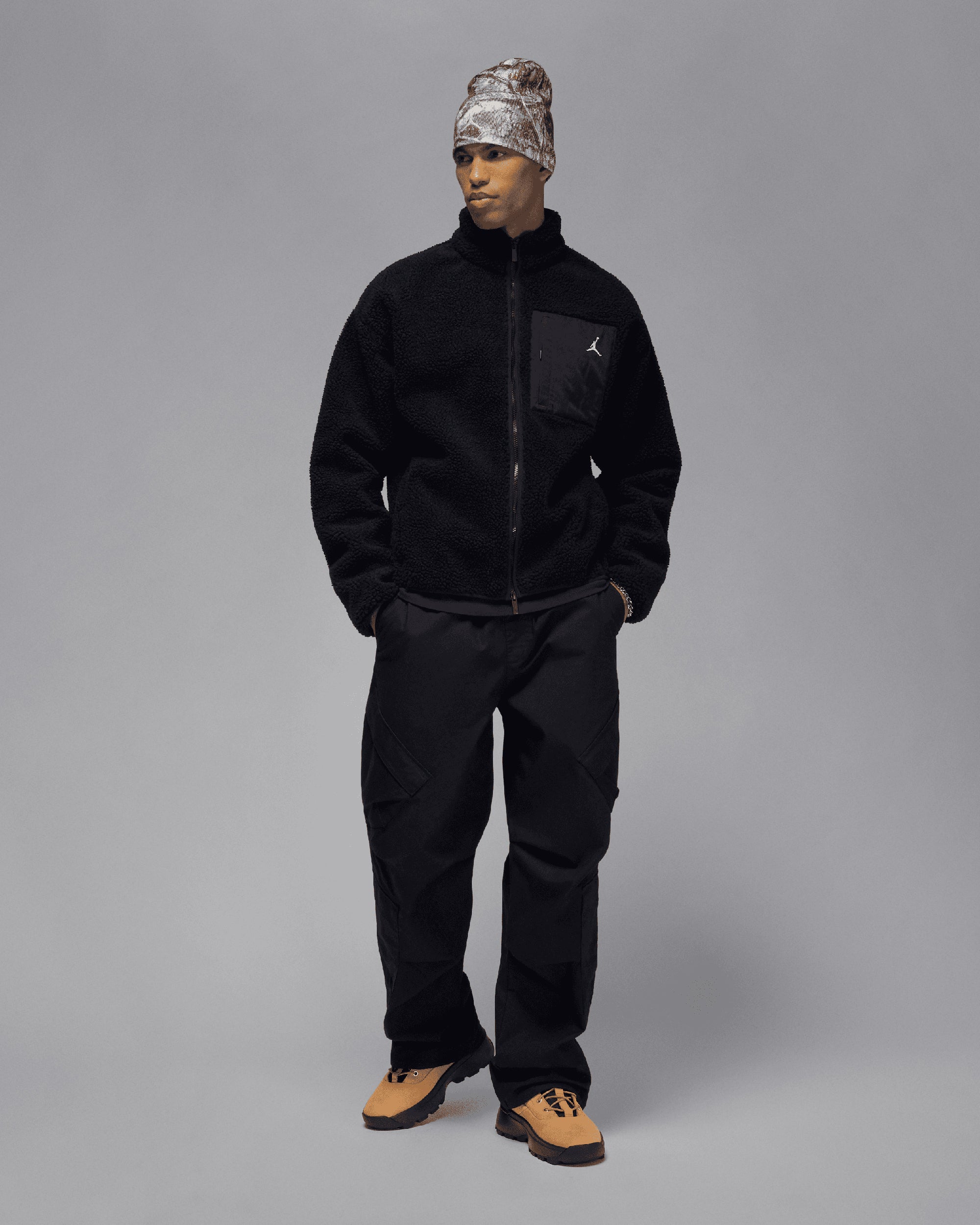 Jordan Flight Mountainside Faux Fur Relaxed Men's Fleece Jacket