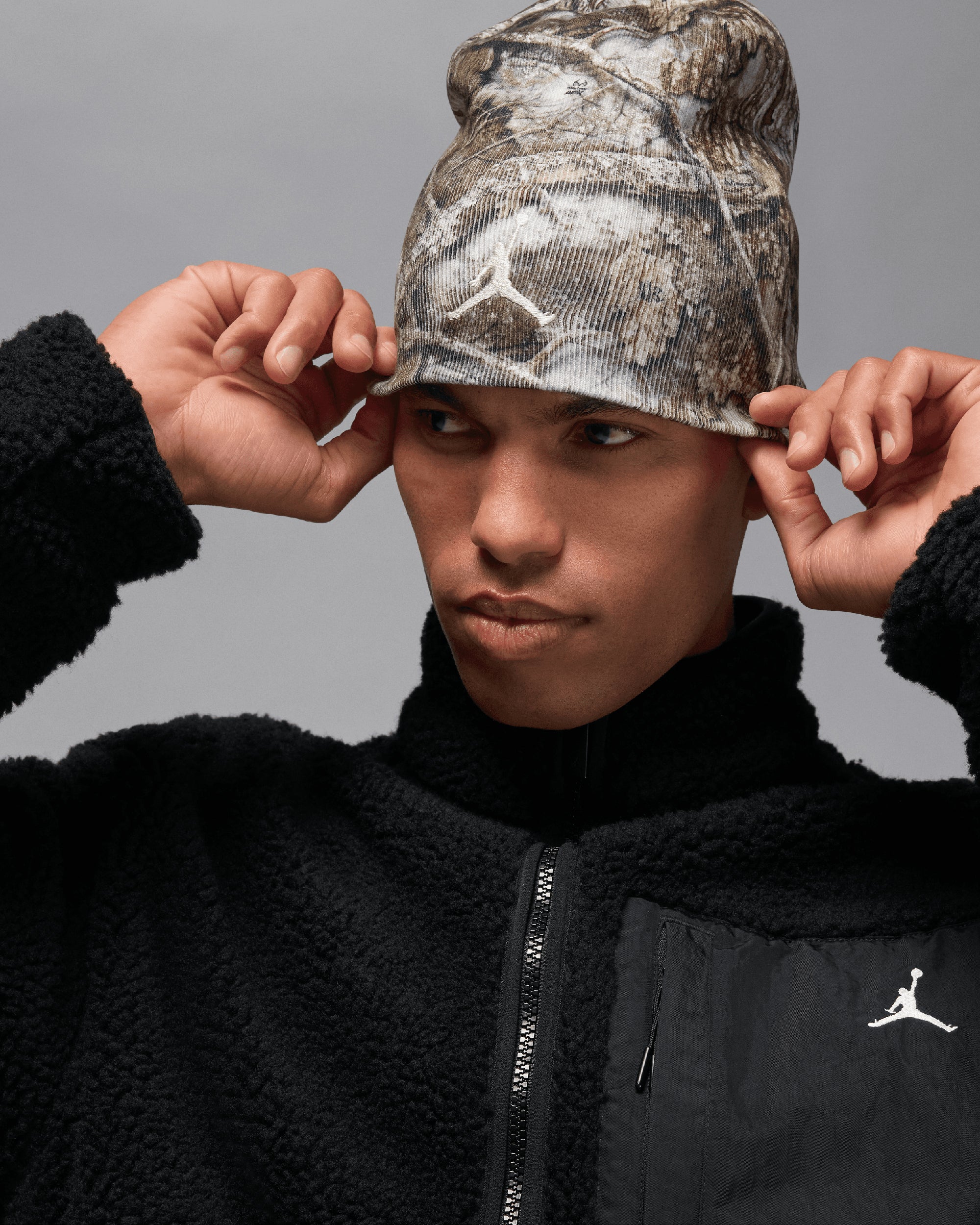 Jordan Flight Mountainside Faux Fur Relaxed Men's Fleece Jacket