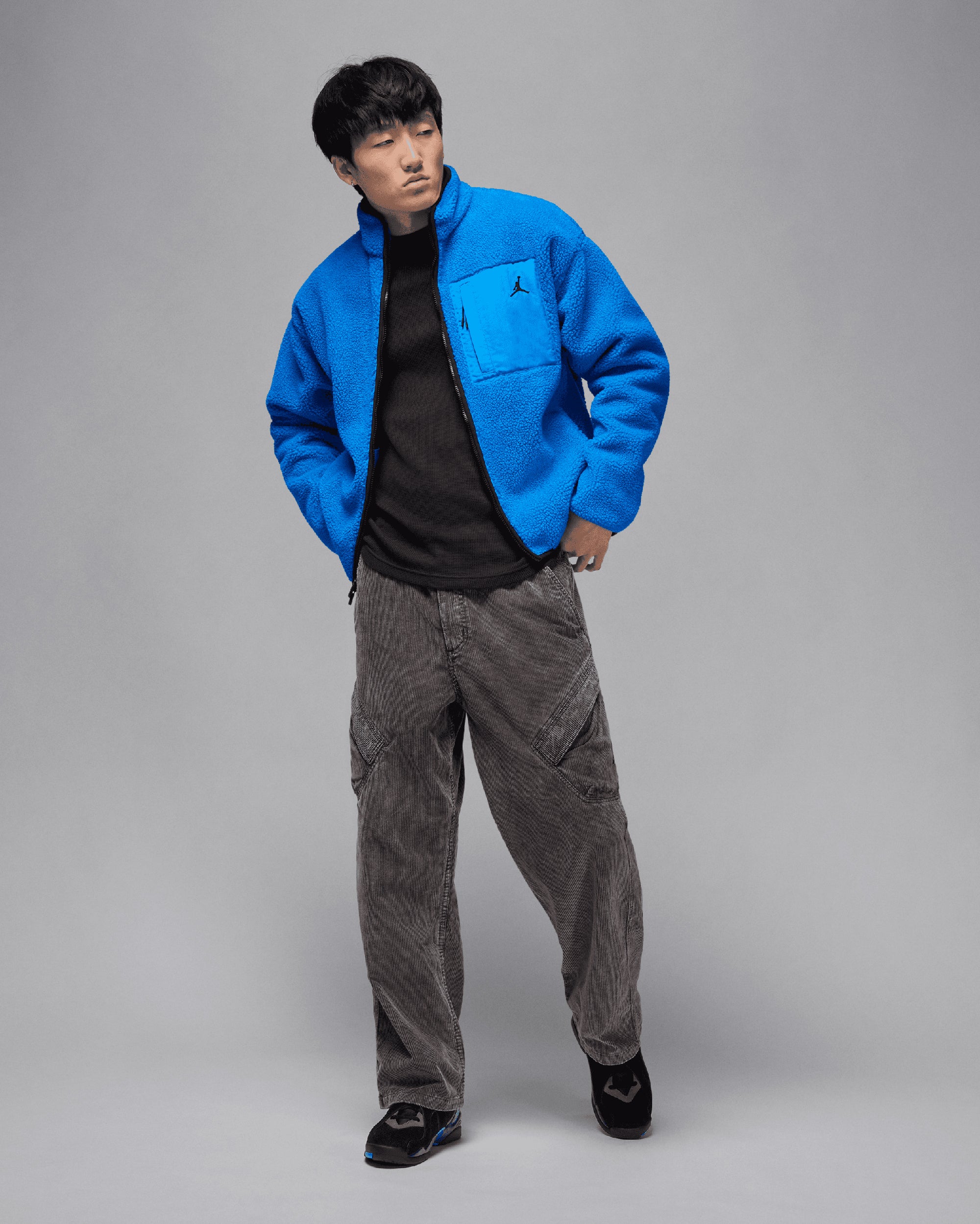 Jordan Flight Mountainside Faux Fur Relaxed Men's Fleece Jacket