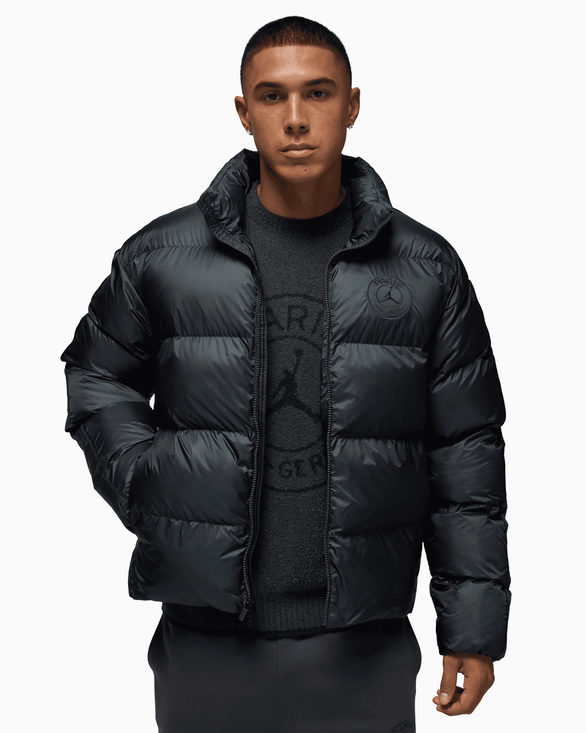 PSG × JORDAN ダウンジャケット ブラック XLサイズ Jordan x PSG Men's Down Jacket