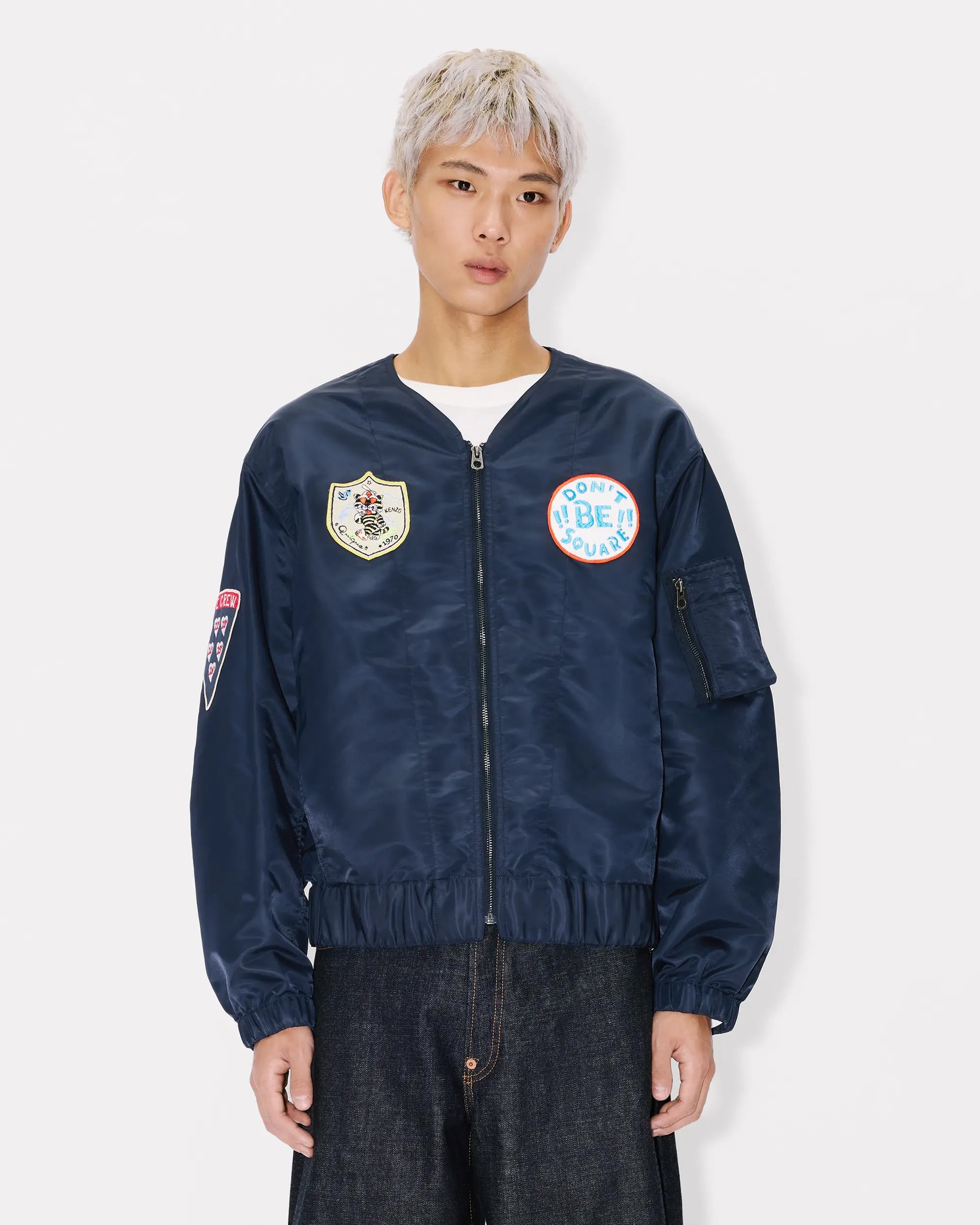 KENZO ネイビージャケット ブルゾン Kenzo Badges Men's Bomber