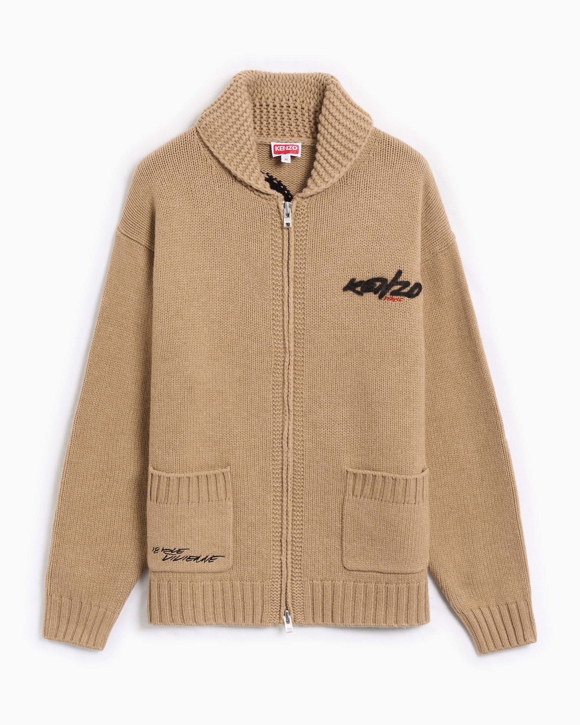 kenzou！ Kenzo Futura RWS With Zipper Relaxed Men's Cardigan