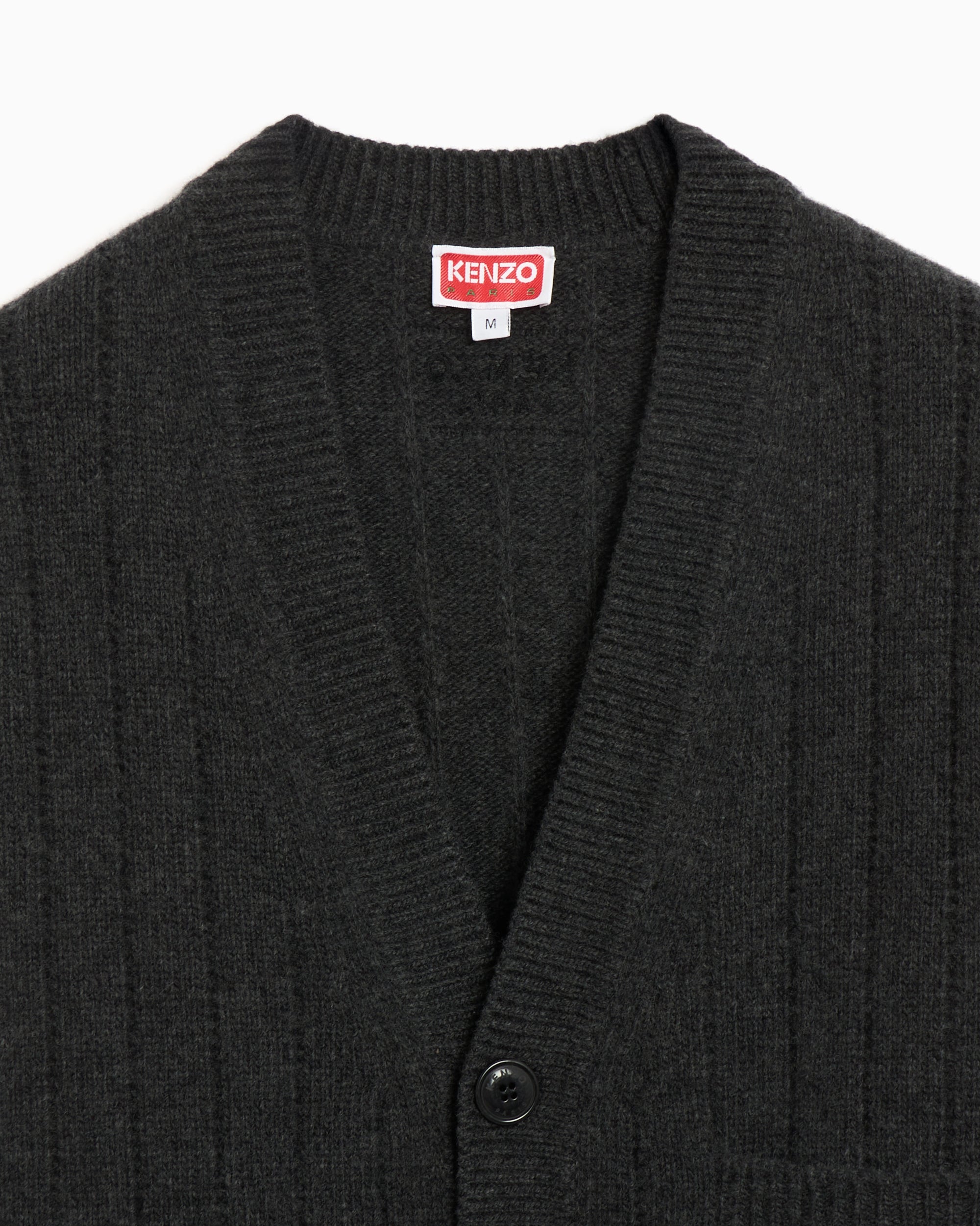Kenzo Men's Embroidered Wool Cashmere Cardigan Men's Cardigan
