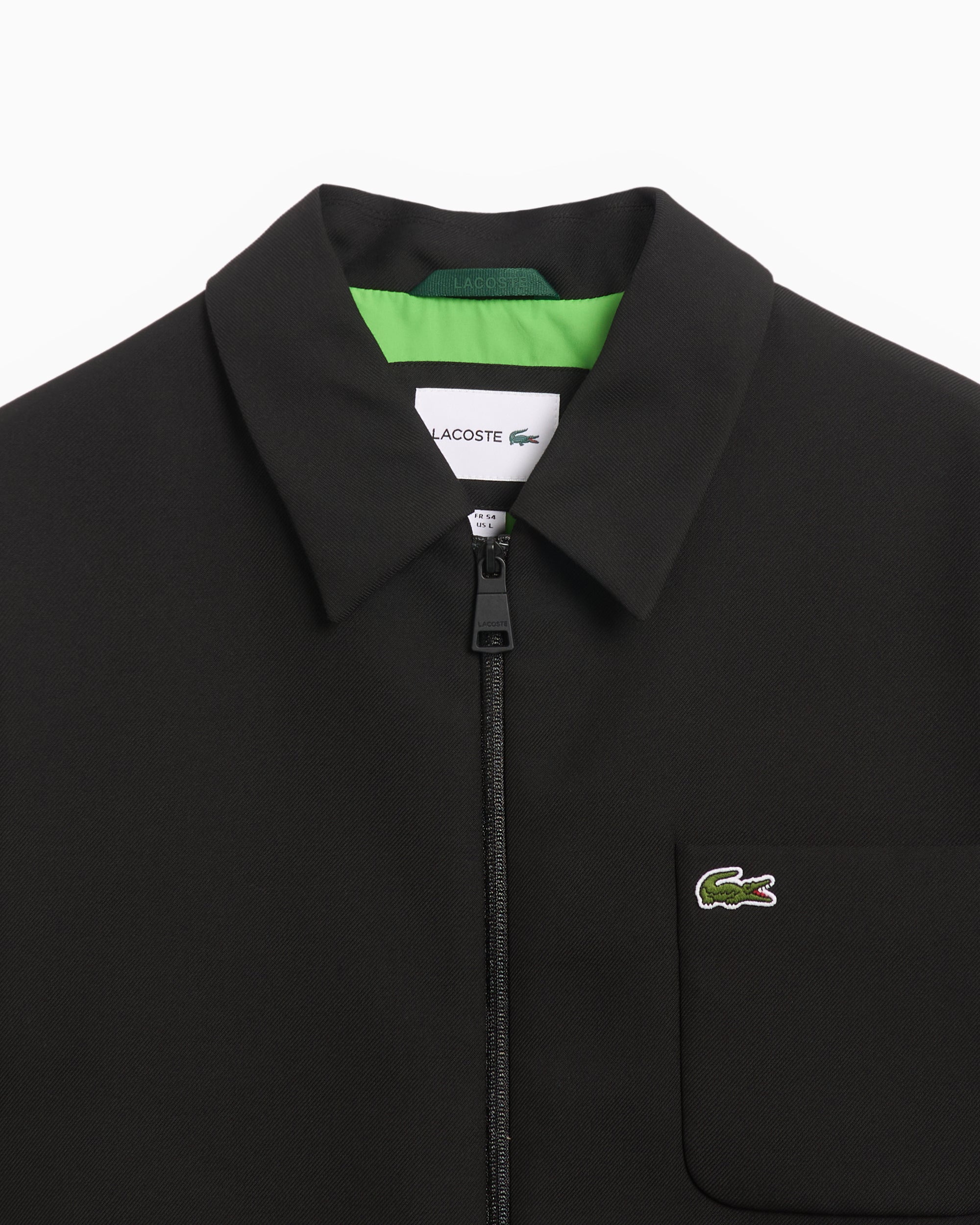 ココ‼️Lacoste ブラック ブルゾン Black Lacoste Woven Full Zip Jacket - JD Sports Global