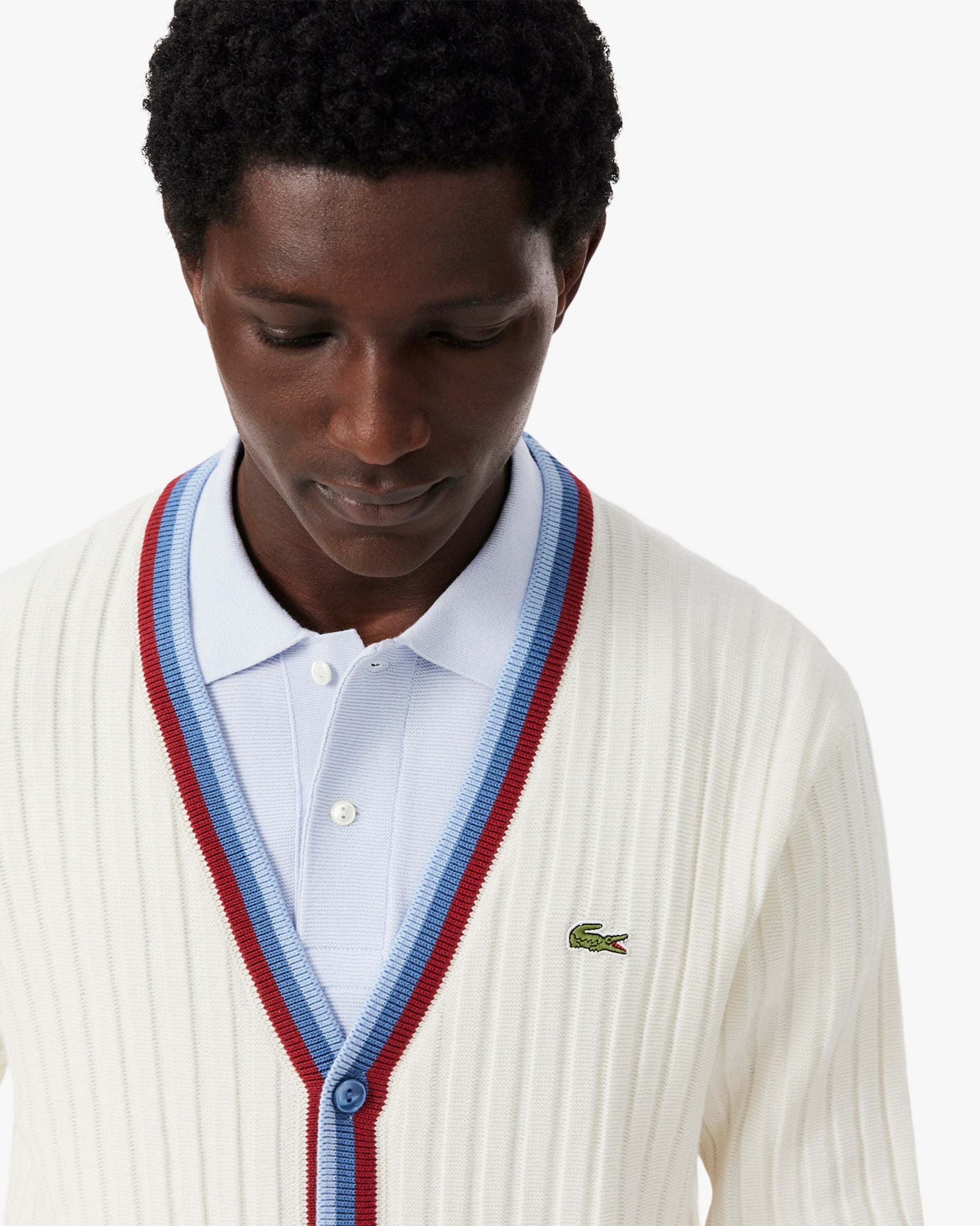 Jackets Coats Lacoste Re-edition Logo Men's Cardigan - AH1032-00-3UU
