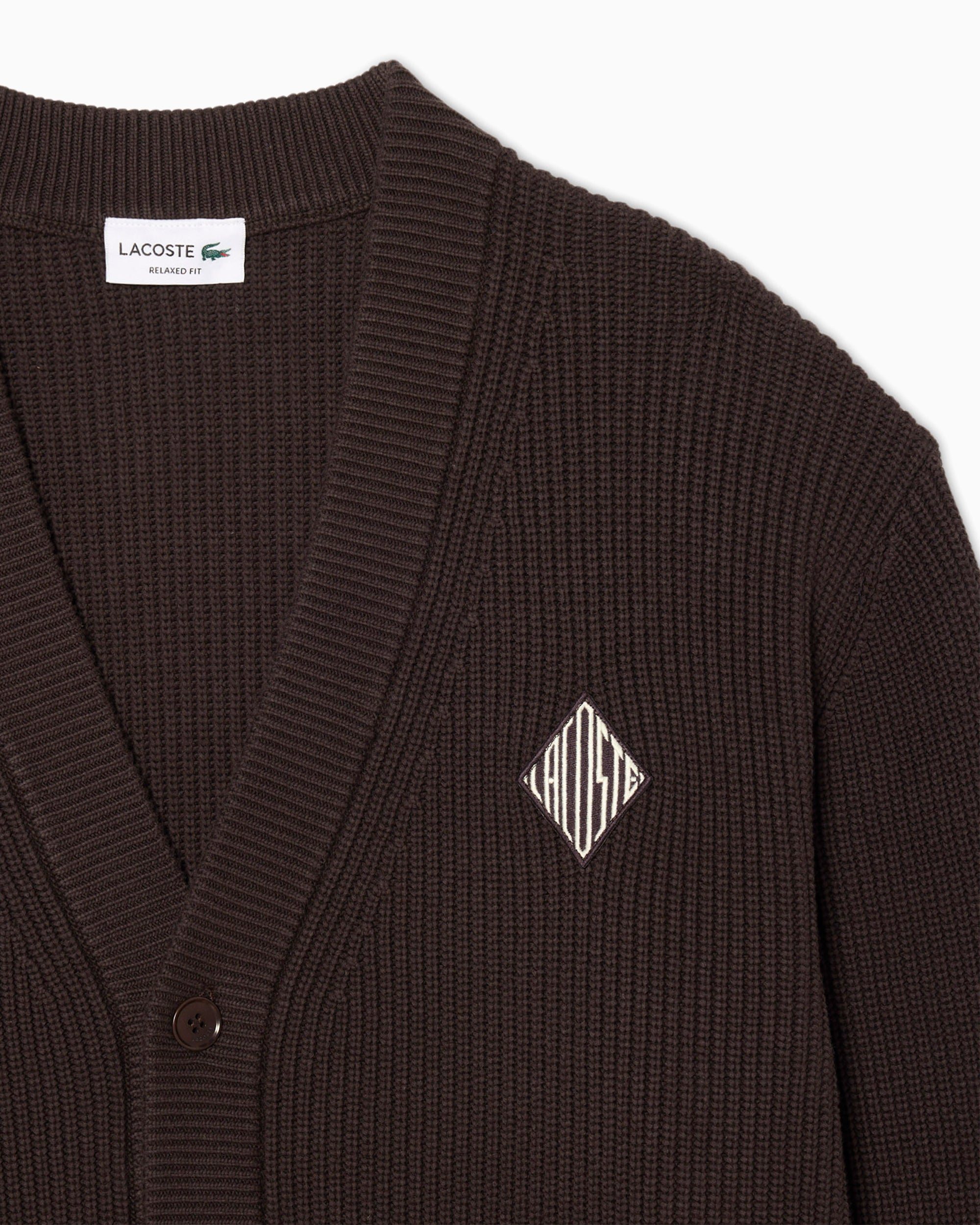 Lacoste Retro Logo Relaxed Men's Cardigan
