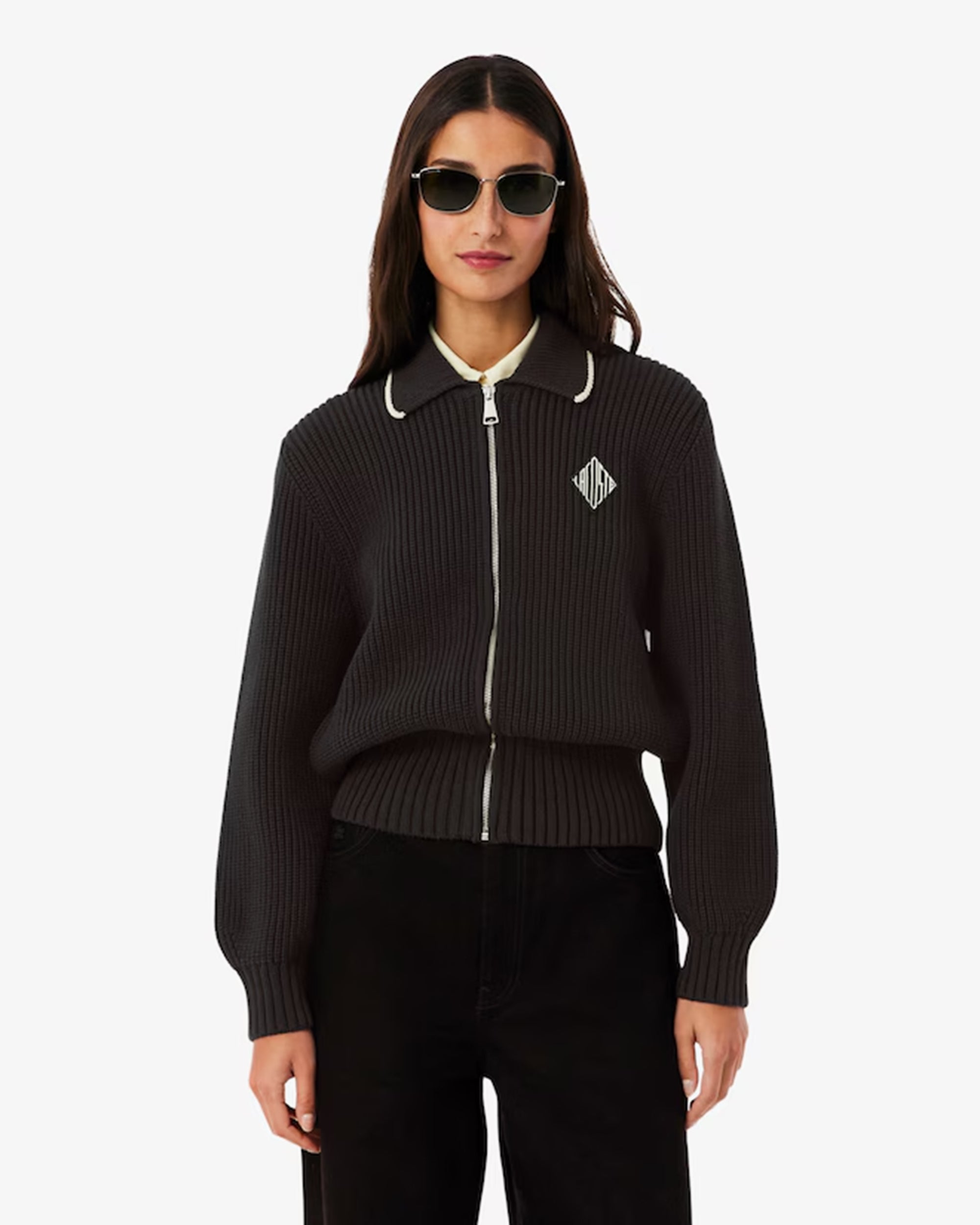 Lacoste Retro Logo Relaxed Women's Cardigan