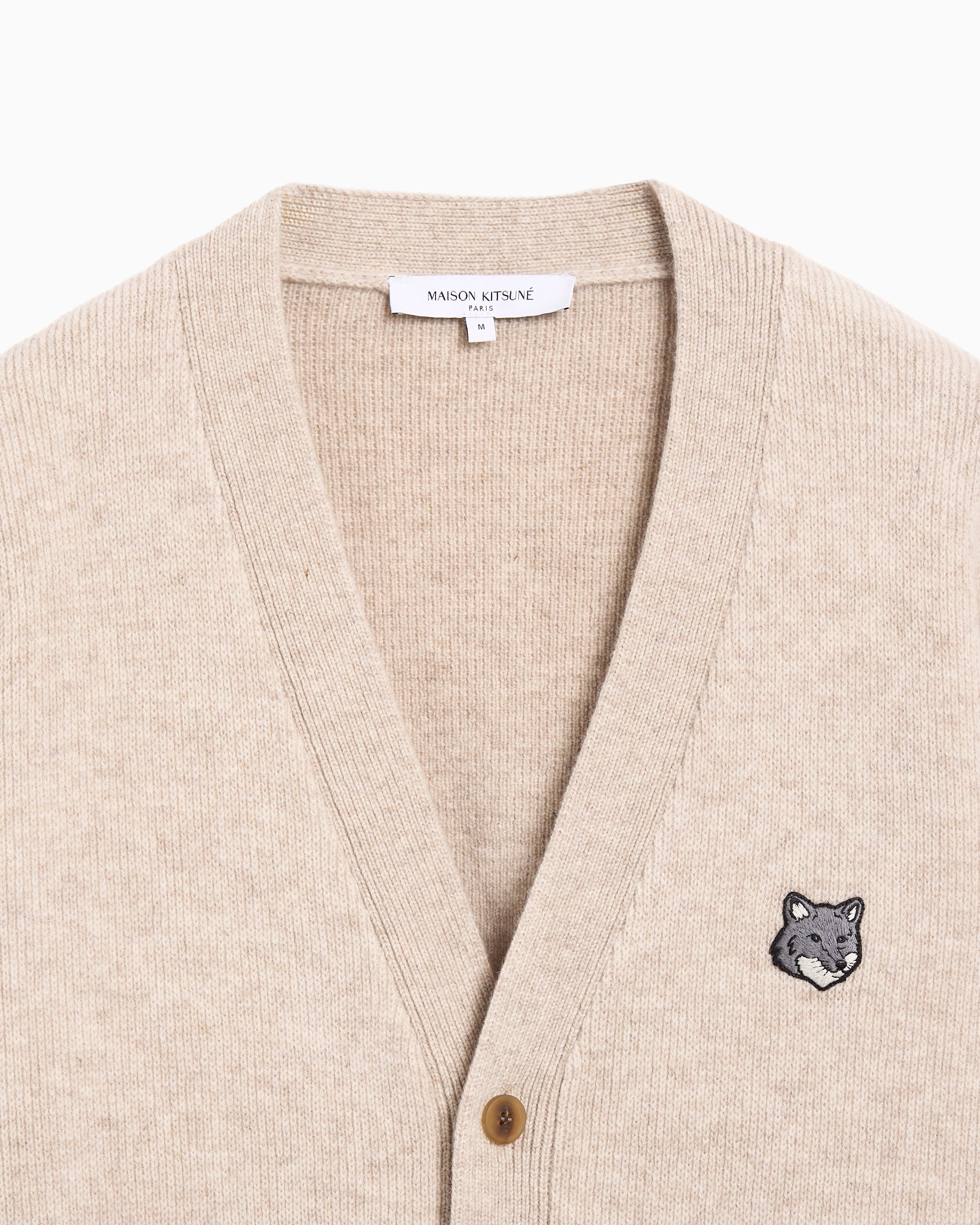Maison Kitsuné Fox Head Relaxed Men's Cardigan