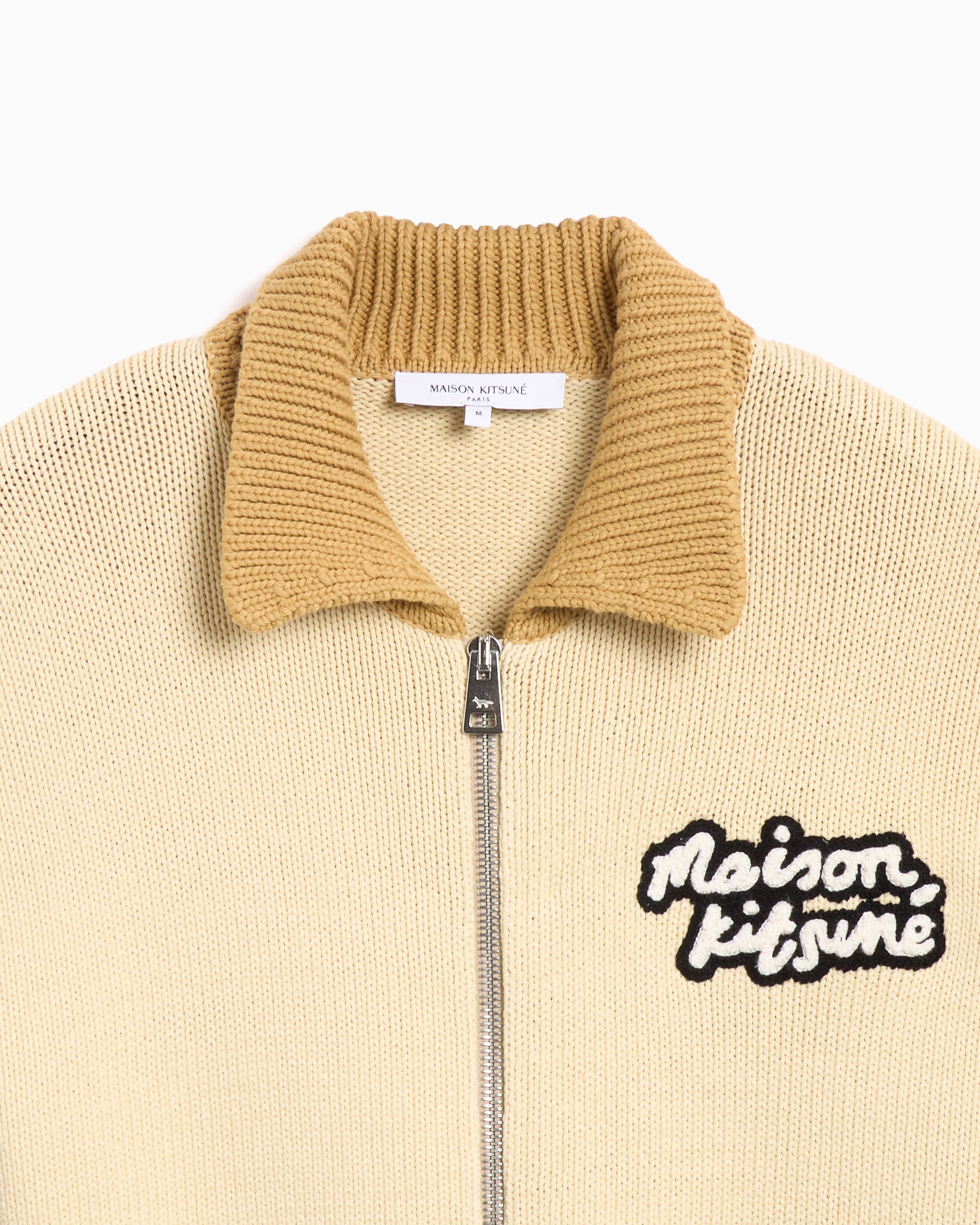 Maison Kitsuné Maison Kitsuné Knitted College Men's Cardigan Men's Car