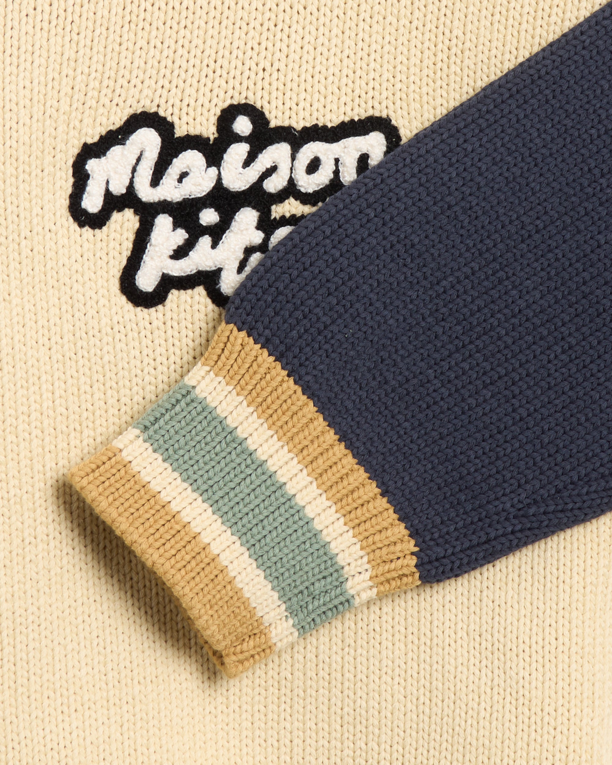Maison Kitsuné Maison Kitsuné Knitted College Men's Cardigan Men's Car