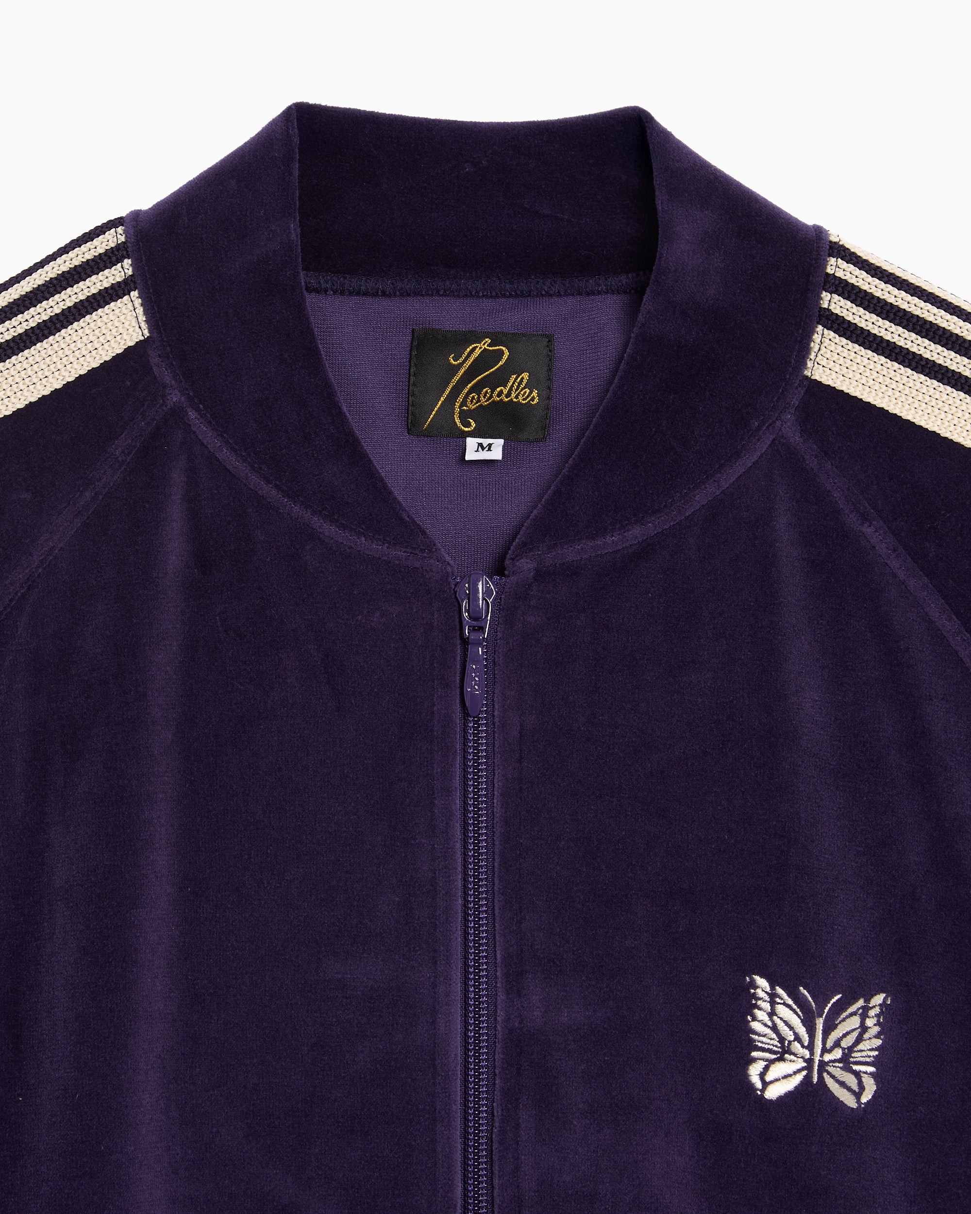 Needles Rib Collar Logo Men's Track Jacket