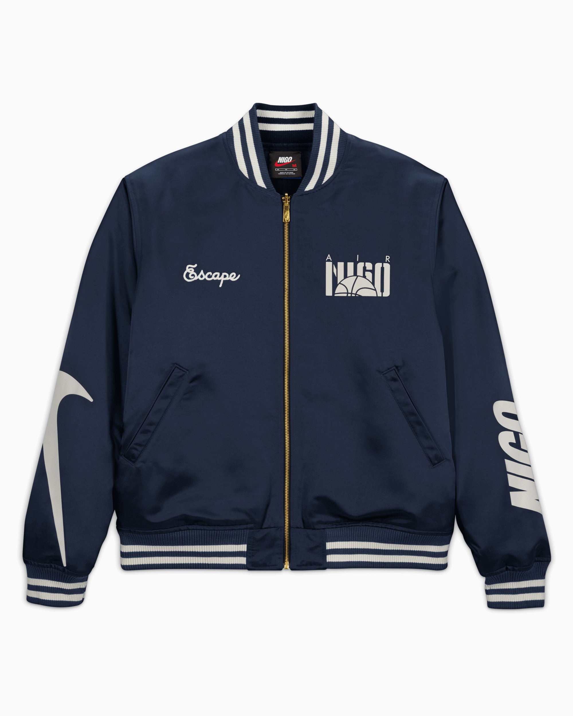 ジャケット・アウター NIGO Nike NRG Varsity Jacket Nike x Nigo Varsity Jacket Pink Men's - FW24 - US