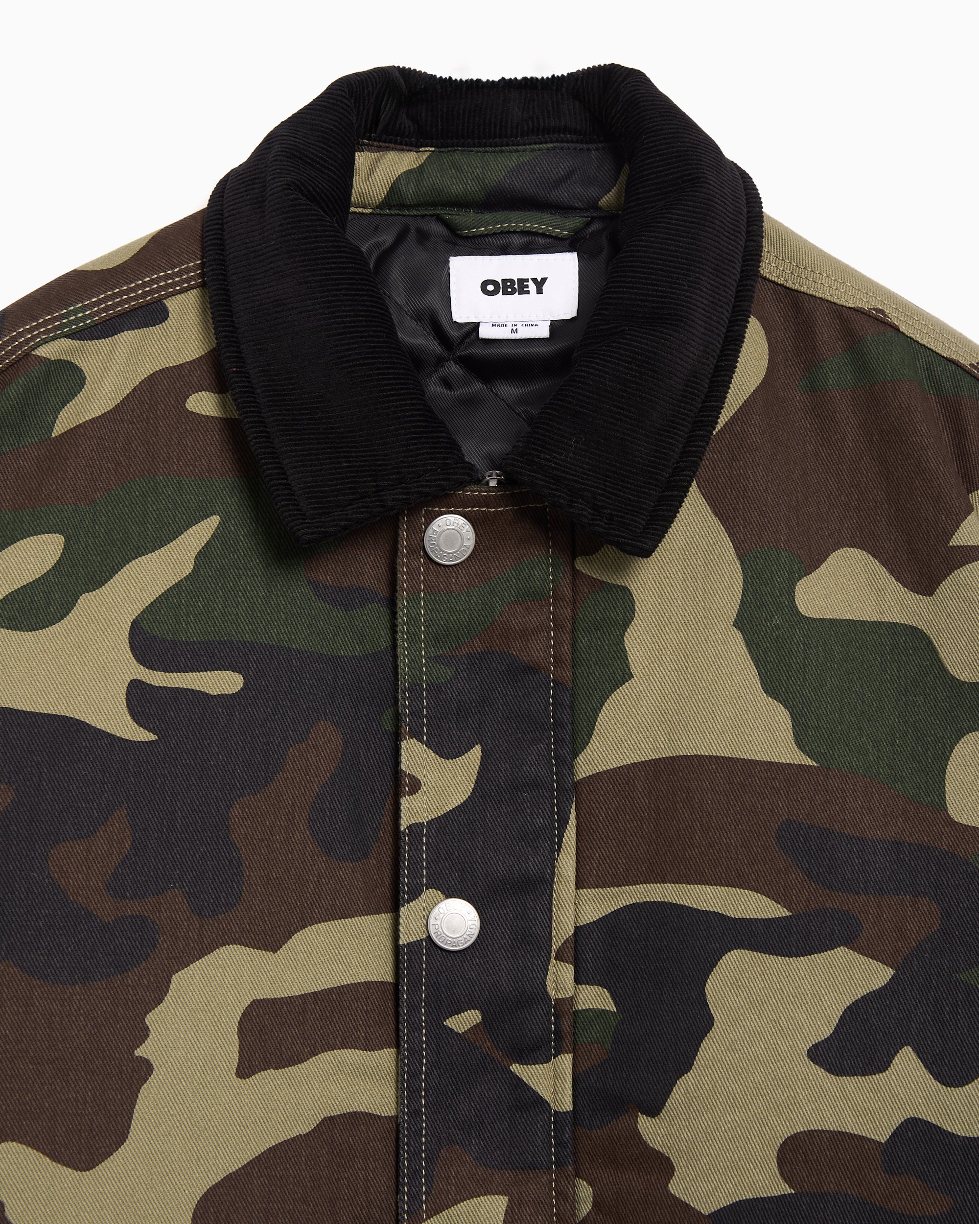 OBEY Clothing Norton Barn Camo Print Men's Work Jacket