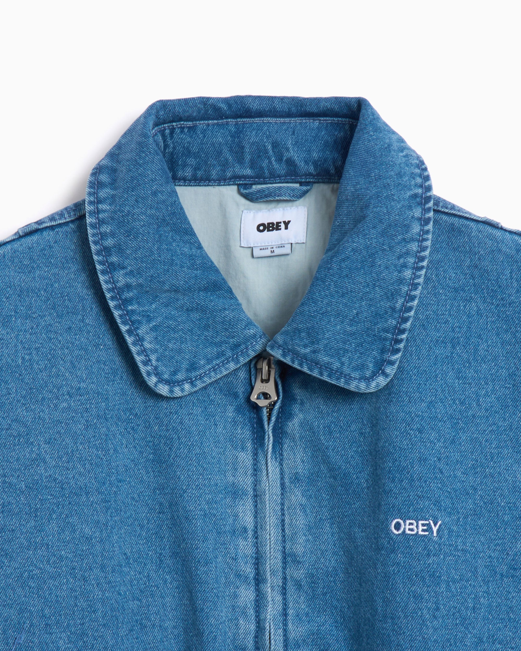 Jackets Coats OBEY Clothing Obey Men's Denim Jacket Relaxed Men's Denim Jacket - 121800587-LIN
