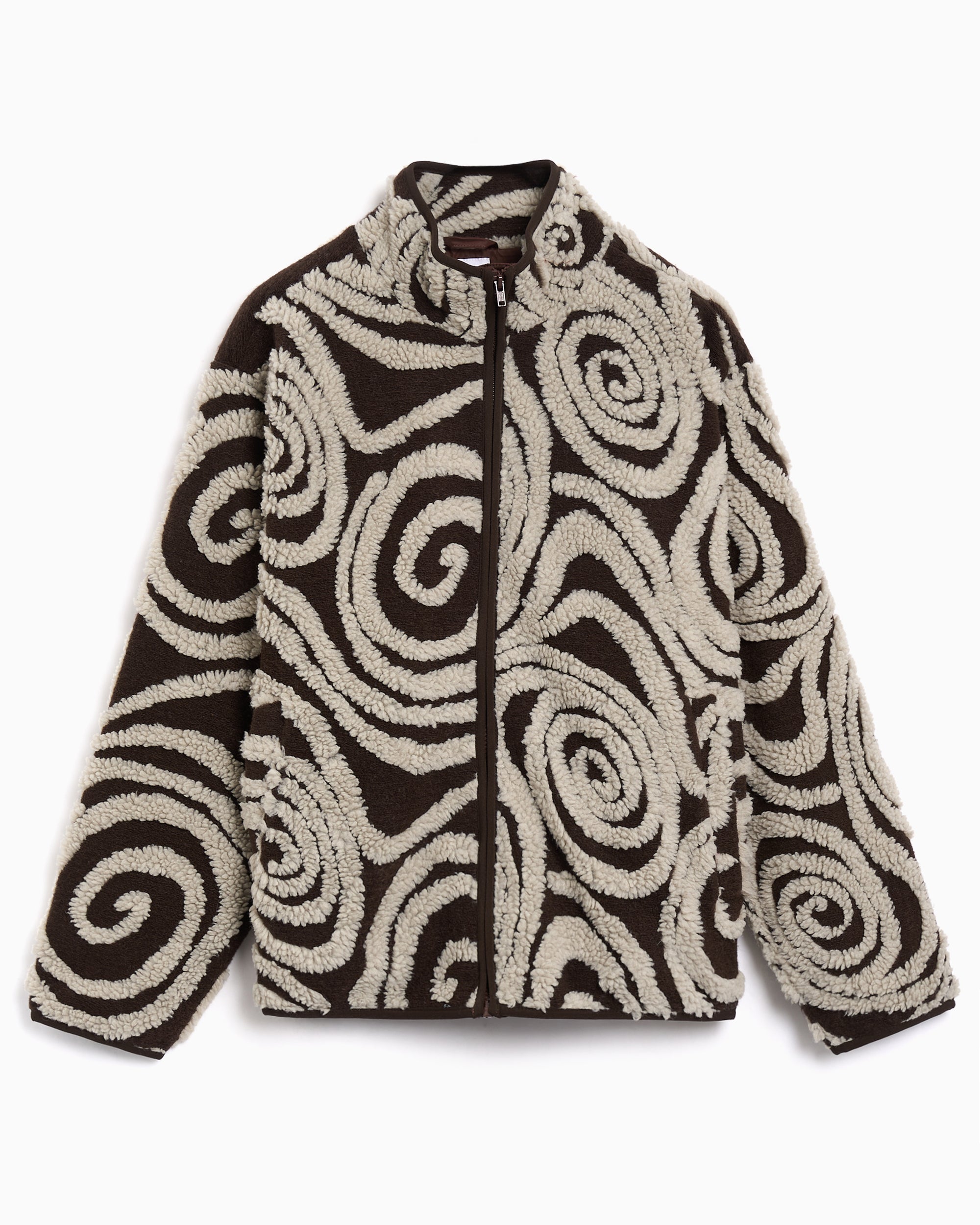 OBEY Clothing Swirls Jacquard Relaxed Women's Fleece Jacket