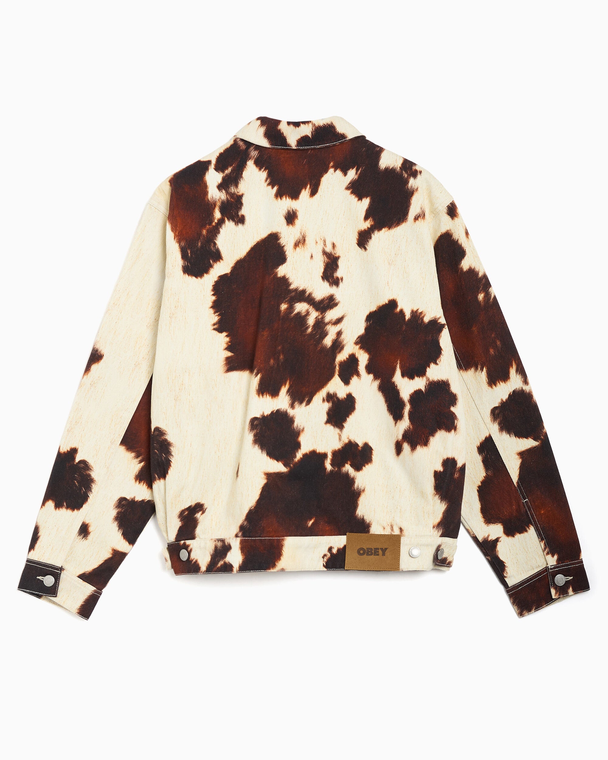 Jackets Coats OBEY Clothing Workshop "Cow" Men's Light Jacket - 121800627-COW