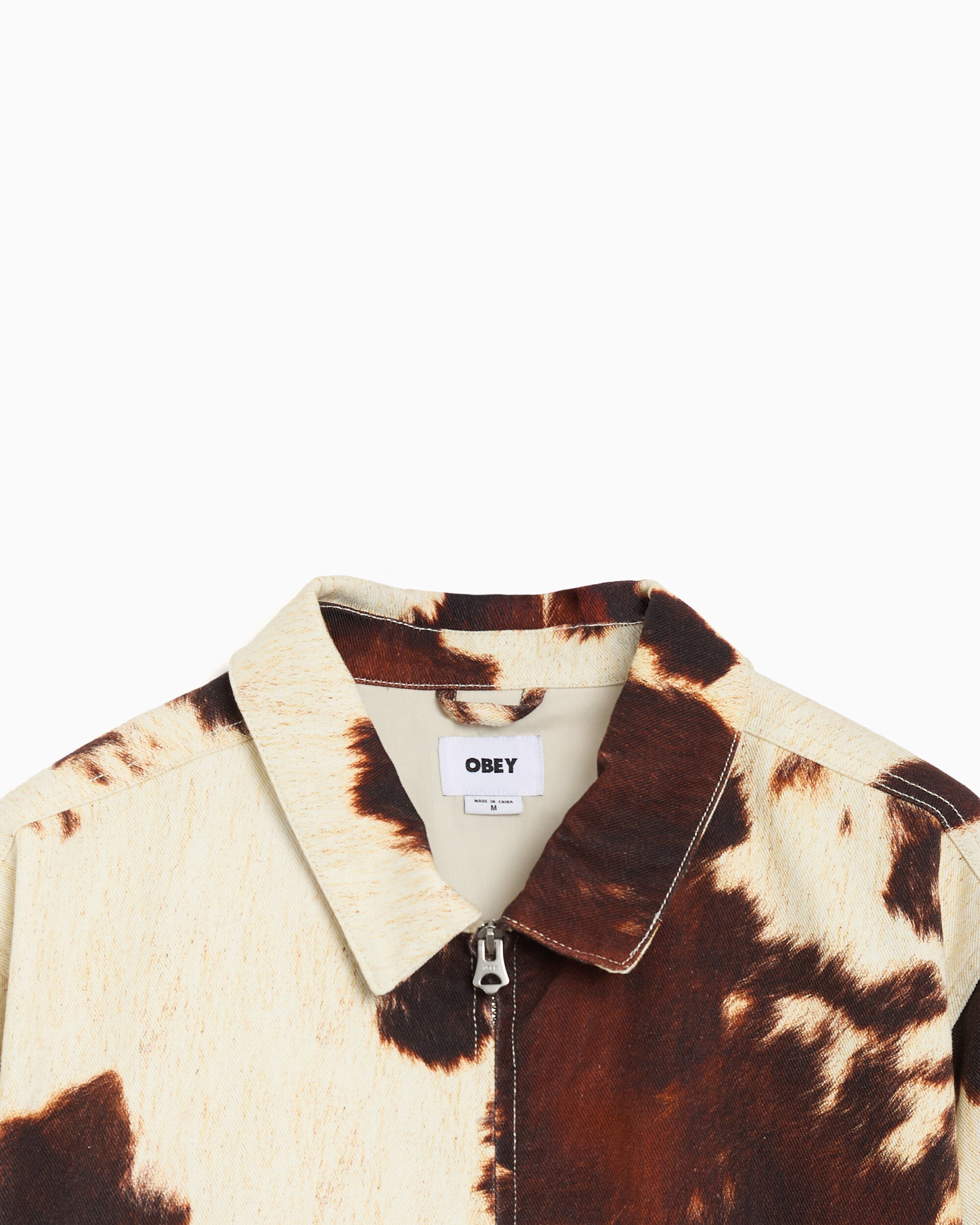 Jackets Coats OBEY Clothing Workshop "Cow" Men's Light Jacket - 121800627-COW
