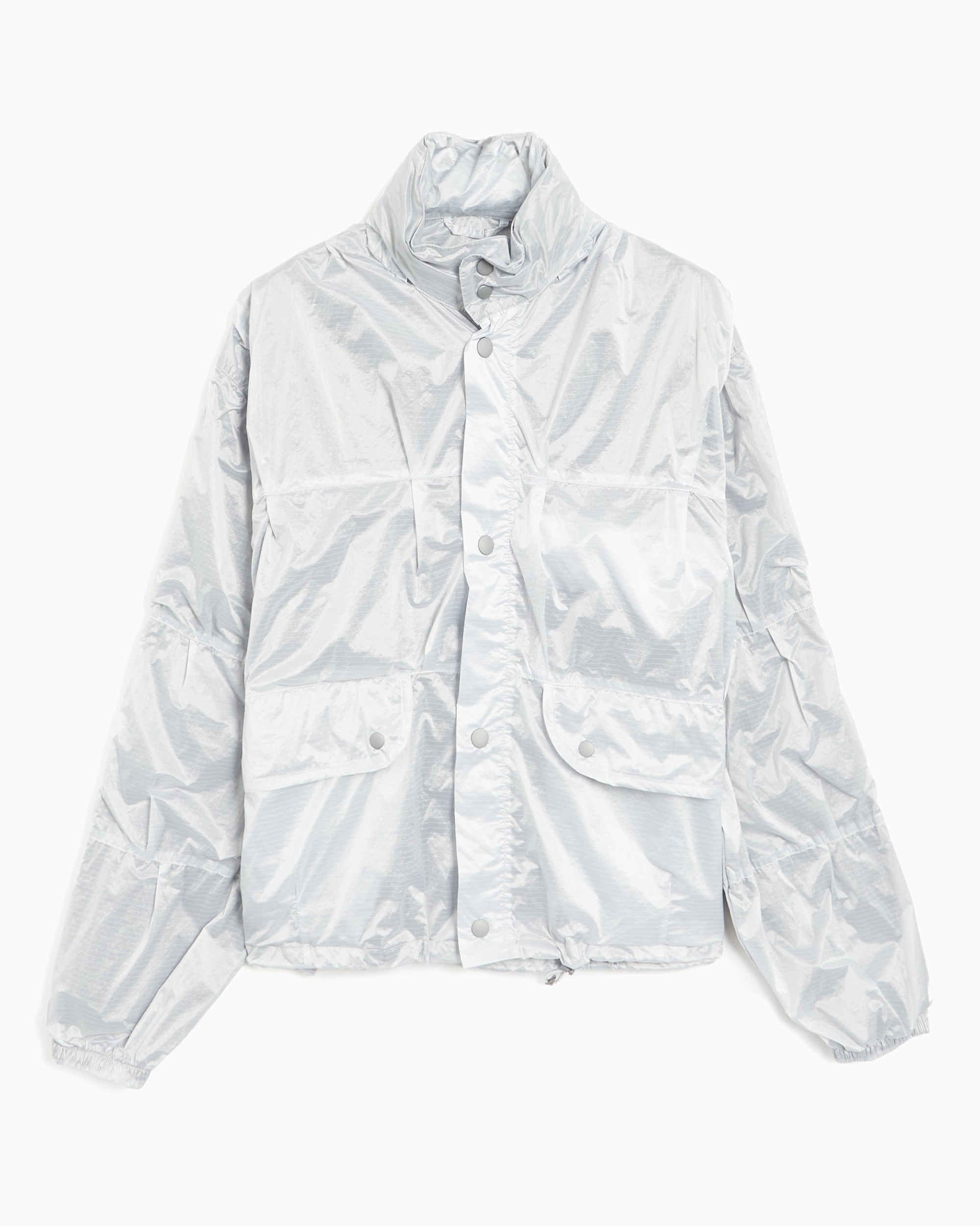 OUR LEGACY Exhale Puffa ジャケット シルバー Our Legacy Exhale Puffa Men's Waterproof Jacket Relaxed Men's Windbrea