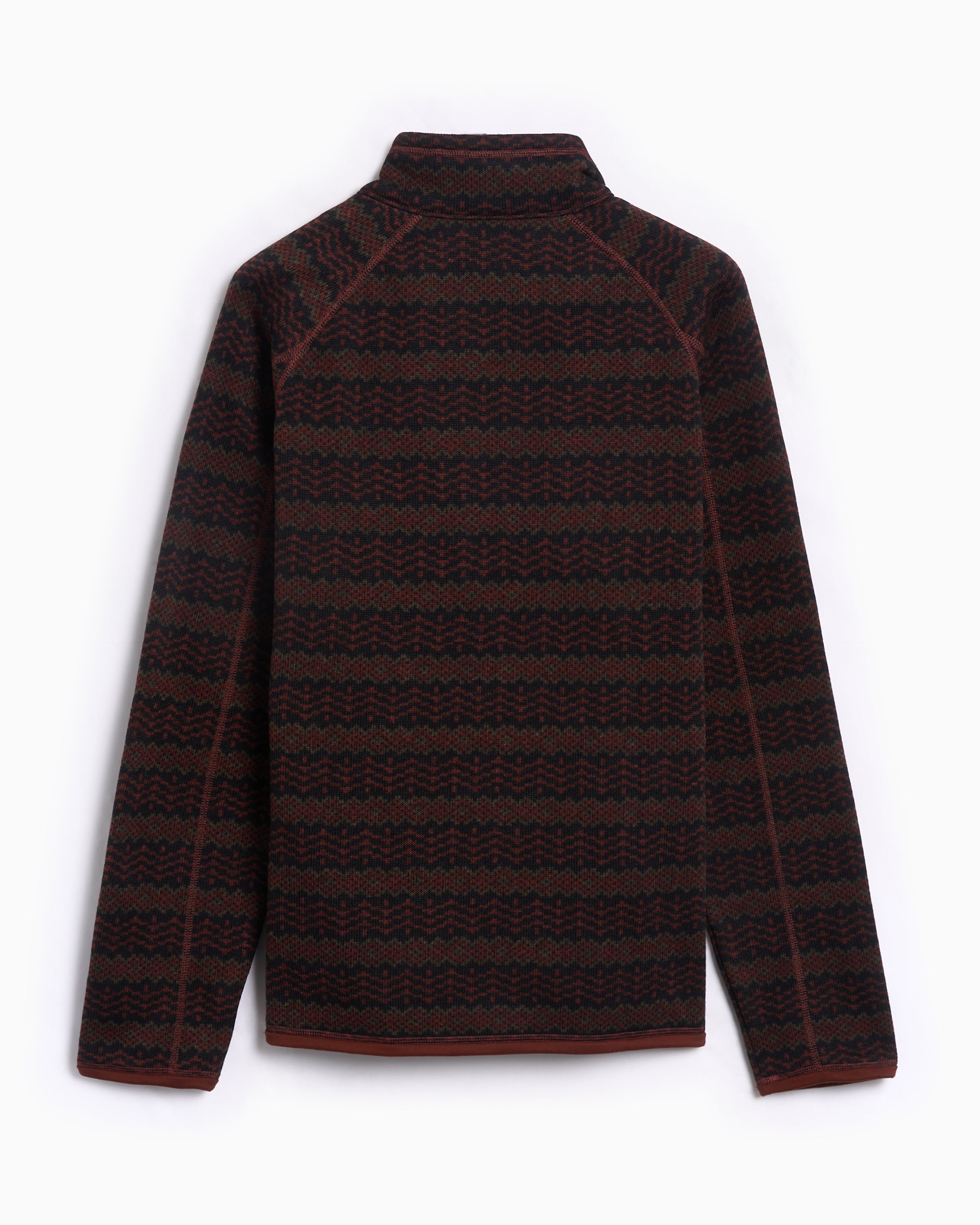 トレーナー Patagonia Better Sweater 1/4 Zip Striped Men's Fleece Jacket