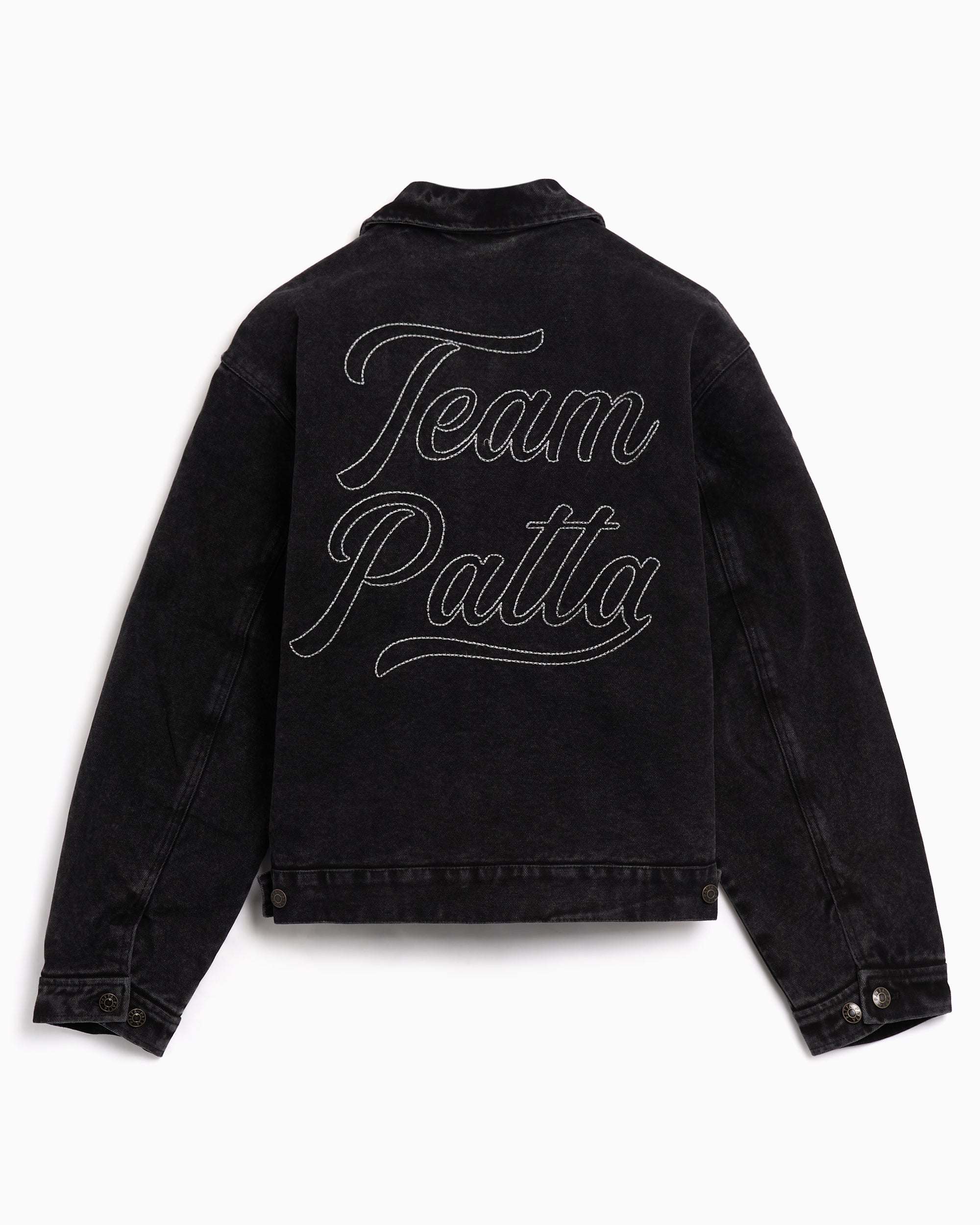 Jackets Coats Patta Washed Graphic Relaxed Men's Denim Jacket - POC-AW25-4000-348-0025-001