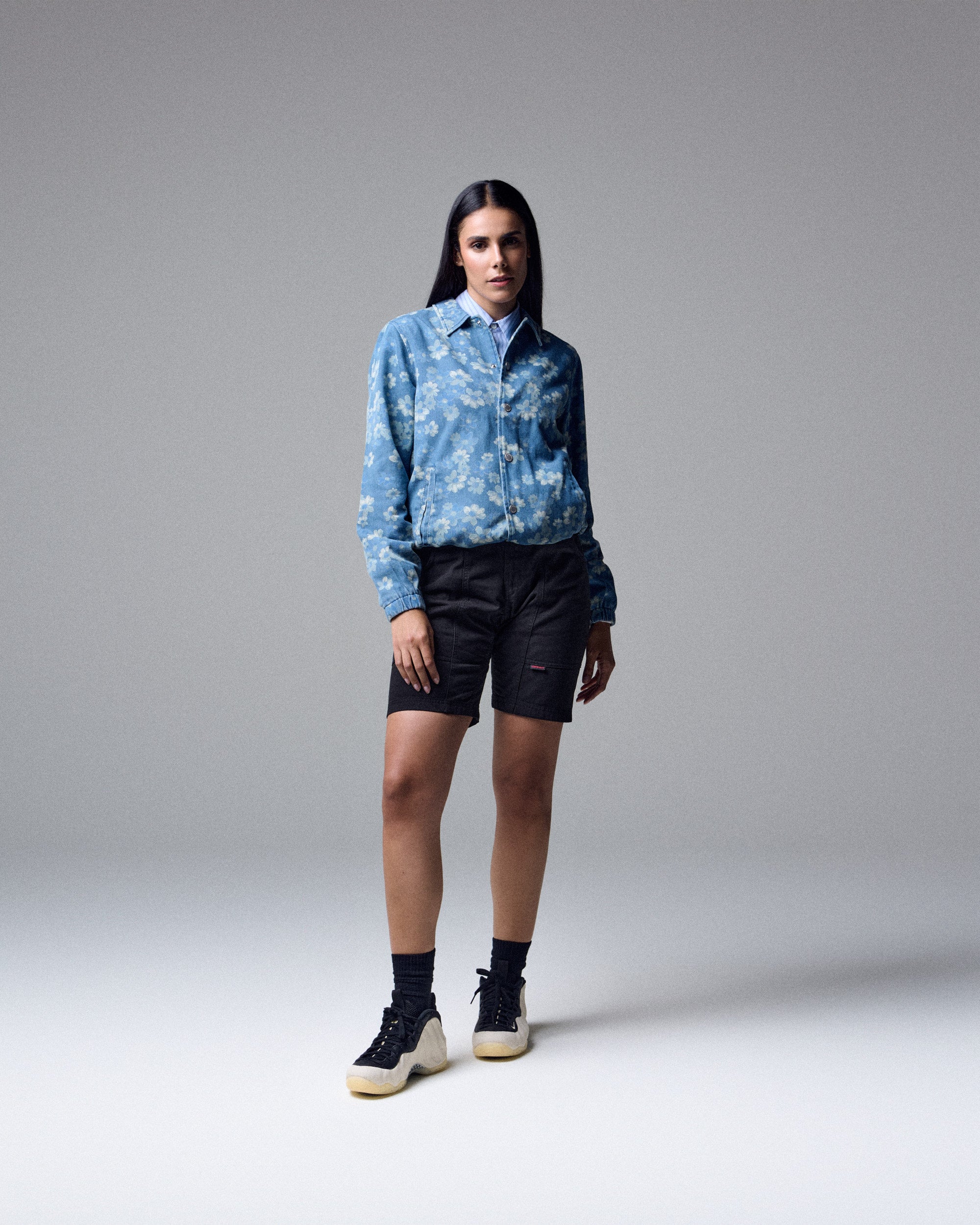 Pleasures Garden Men's Denim Coach Jacket Men's Denim Jacket