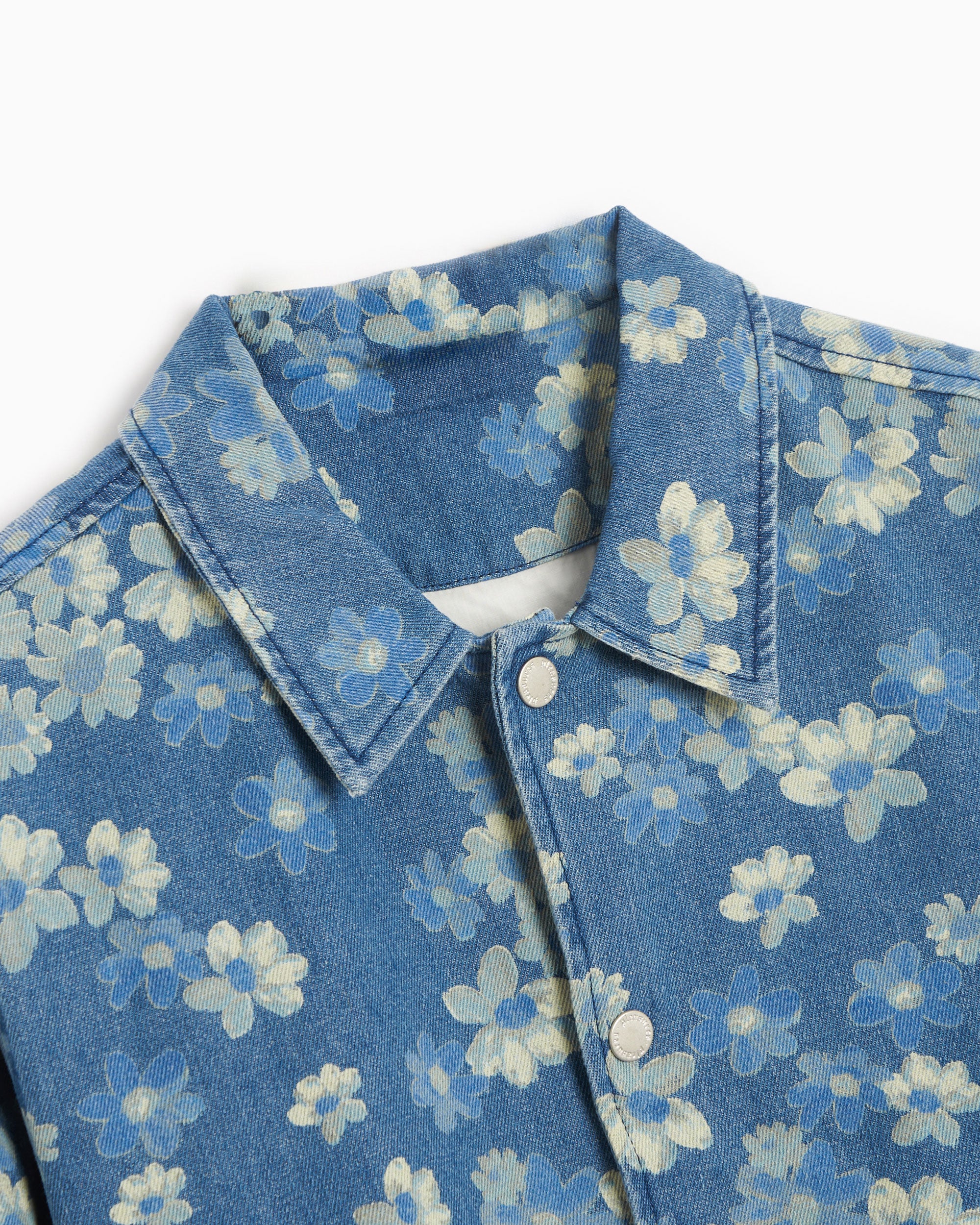 Pleasures Garden Men's Denim Coach Jacket Men's Denim Jacket