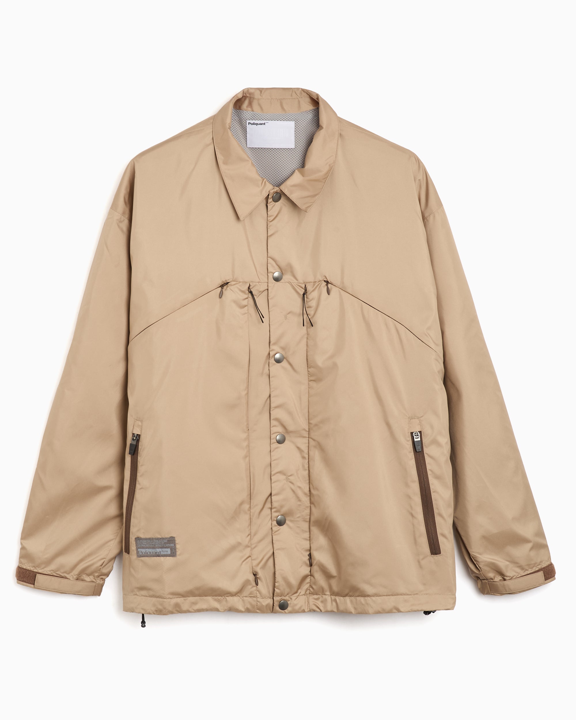Jackets Coats Poliquant The Duality Stealth Relaxed Men's Light Jacket - 2601013-BEIGE
