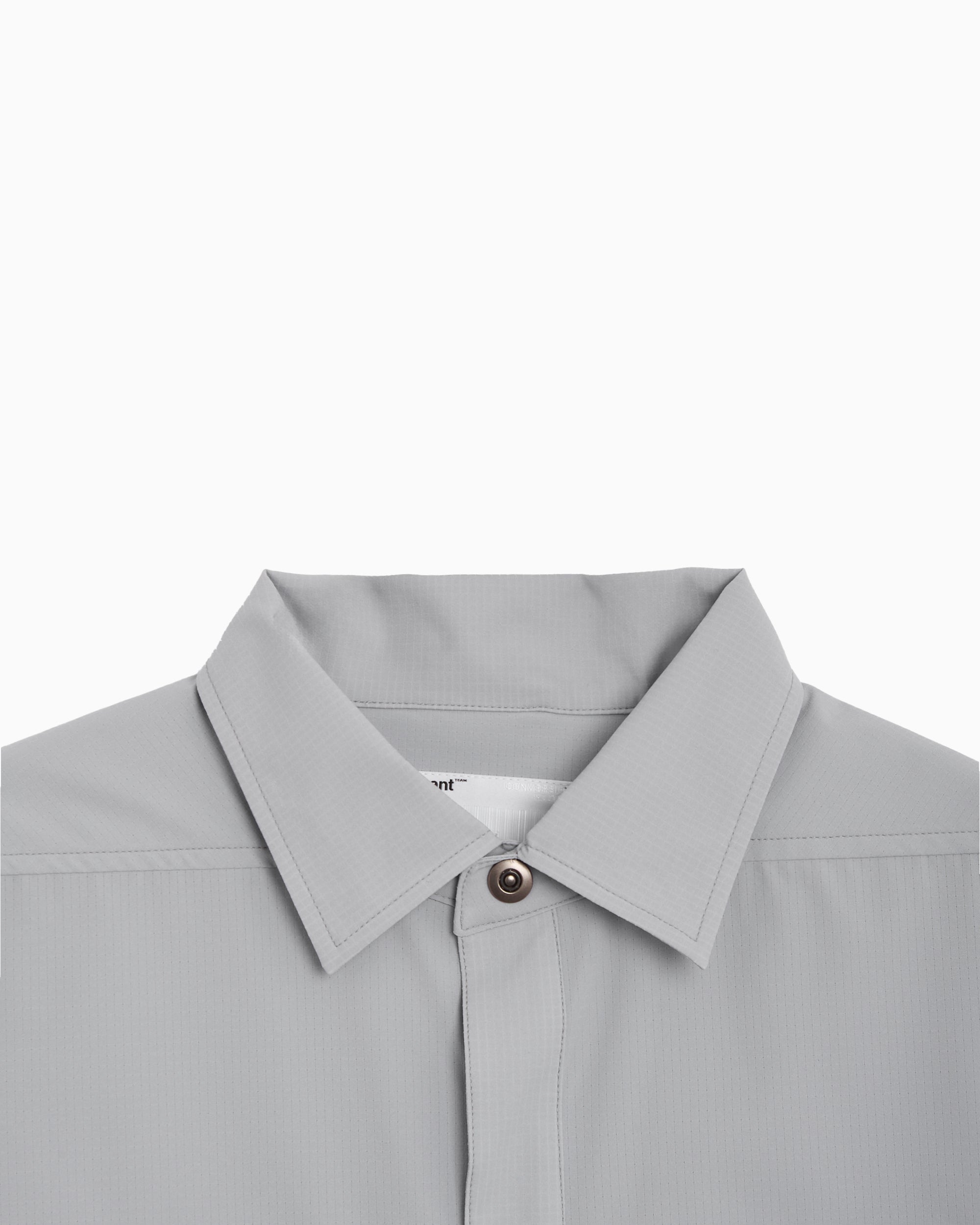 Jackets Coats Poliquant The In-Sideout Pockets Oversize Men's Overshirt - 2601010-LGREY