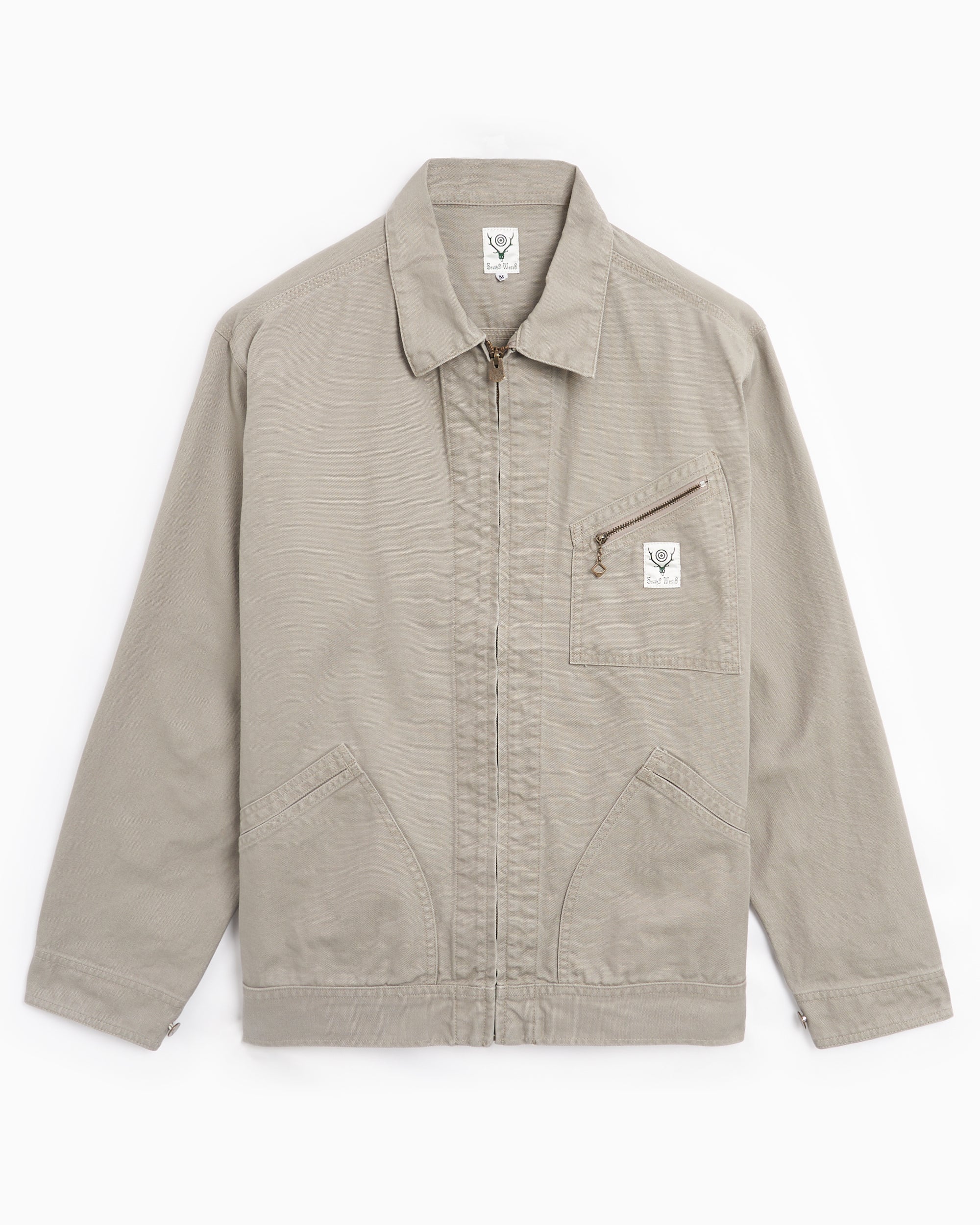 Jackets Coats South2 West8 Men's Work Jacket Men's Work Jacket - OT491-A-Grey