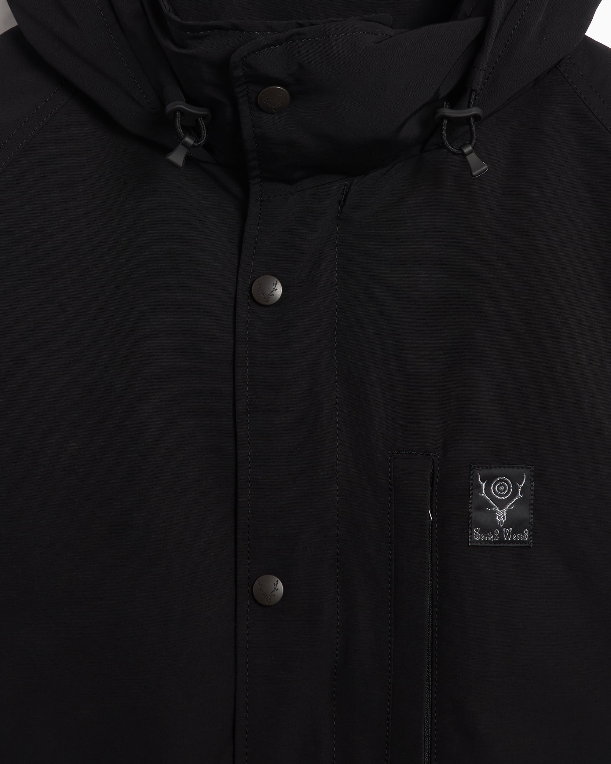 Jackets Coats South2 West8 Snow Trek Men's Coat Men's Rain Jacket - PU448-B-Black