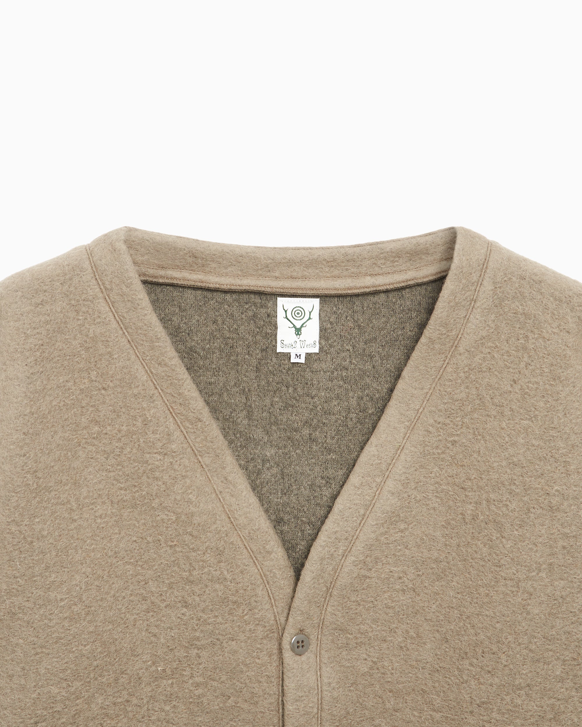South2 West8 S.S. Men's V Neck Cardigan Men's Cardigan