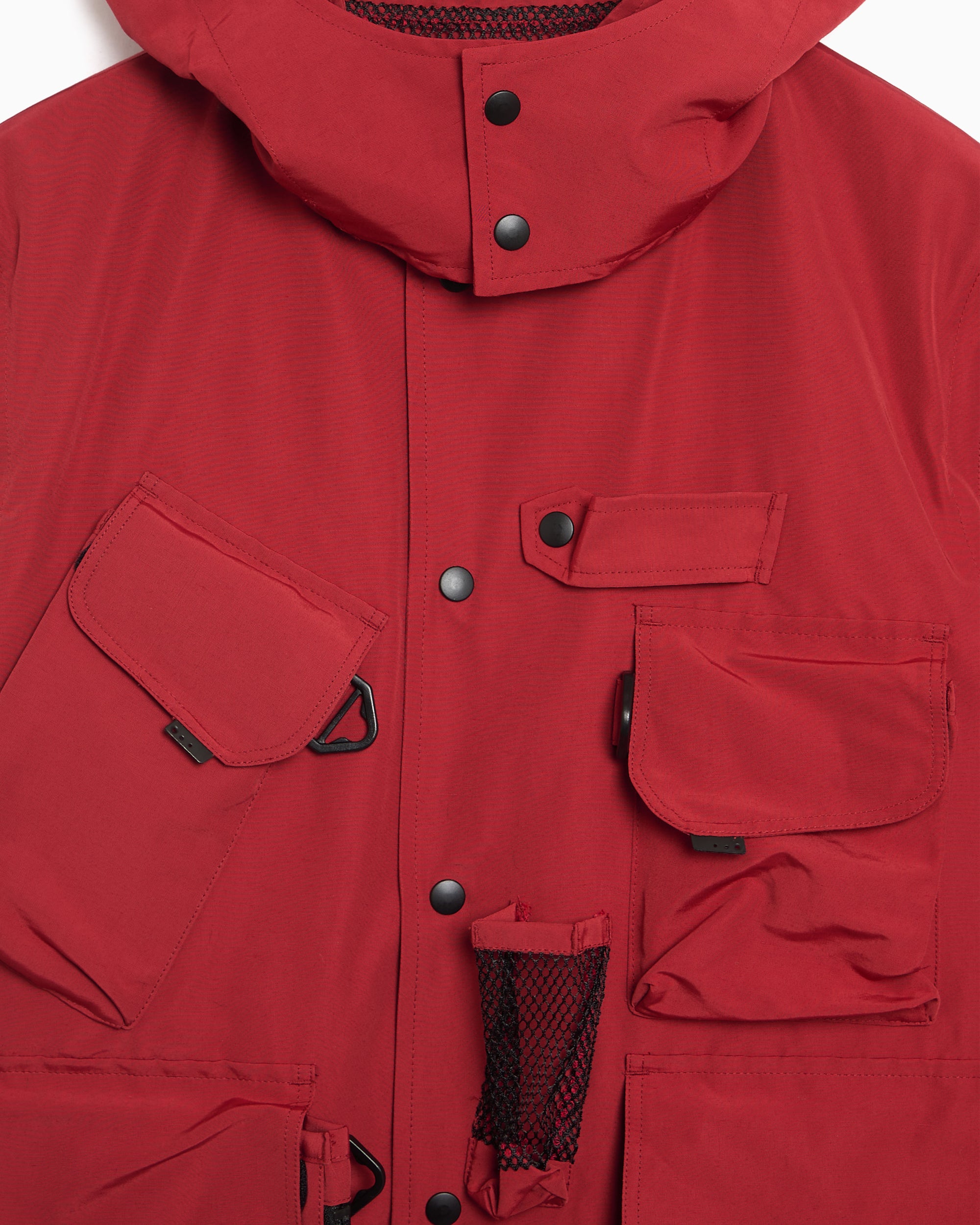 Jackets Coats South2 West8 Tenkara Trout Detachable Relaxed Men's Rain Jacket - RW561-A-Red