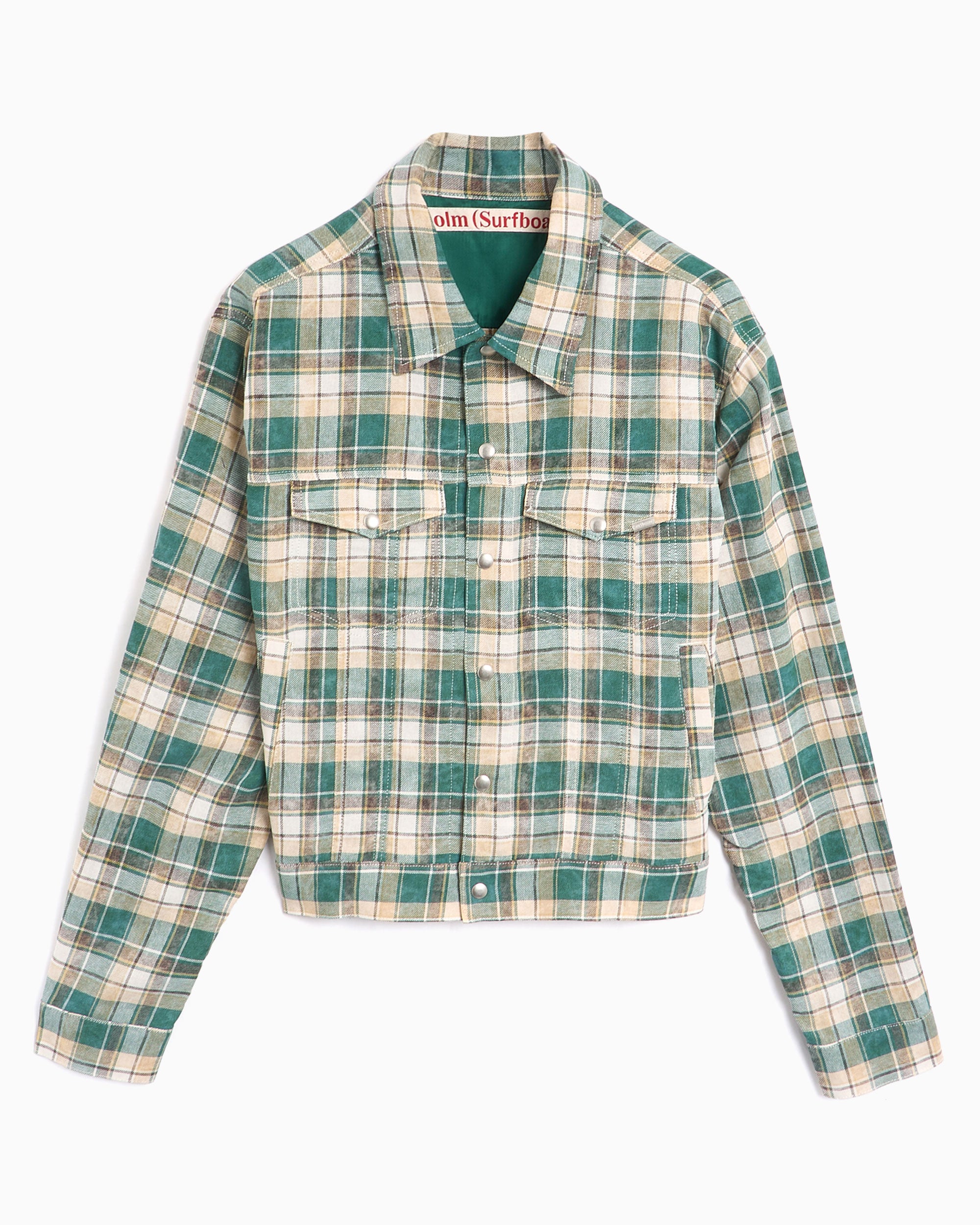 Jackets Coats Stockholm (Surfboard) Club Terrence Men's Jacket​ Men's Work Jacket - U3000167-Green Check