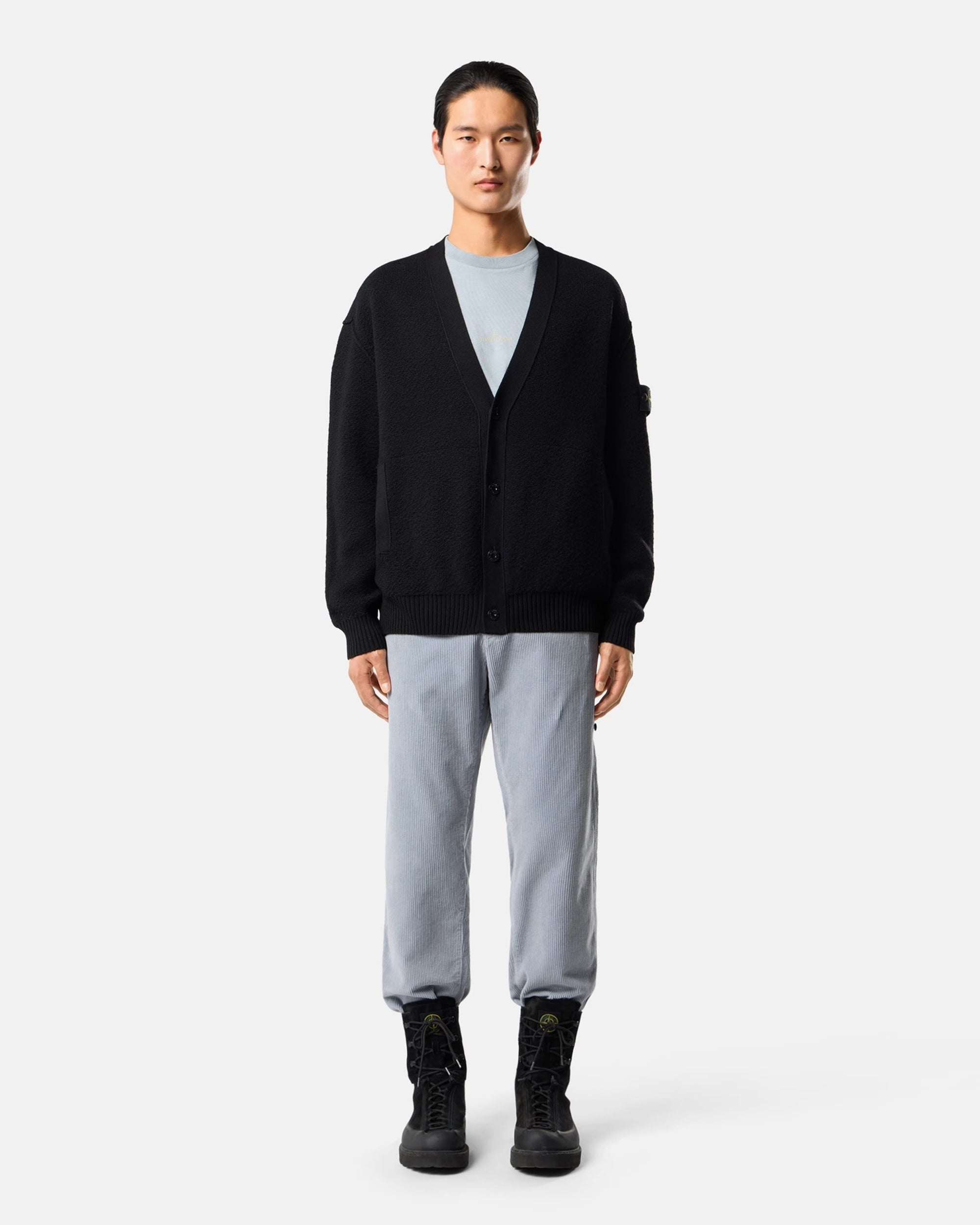 Jackets Coats Stone Island Logo Relaxed Men's Cardigan - L2S155100010-V0029