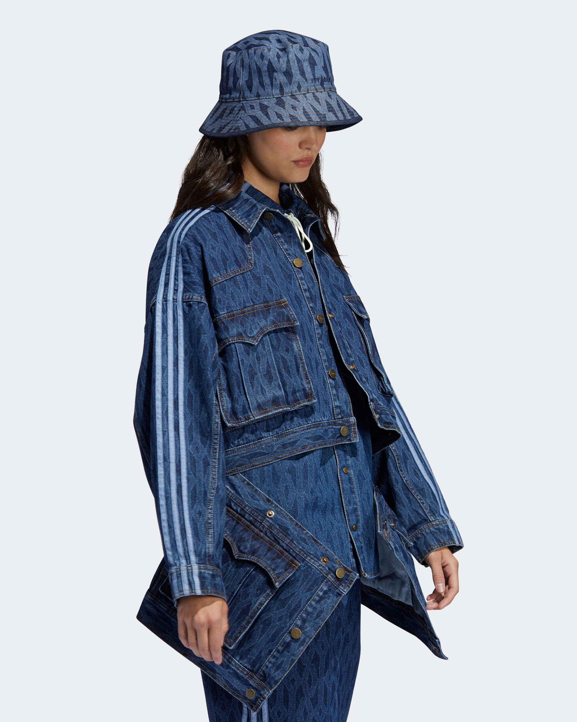 X Ivy Park adidas x Ivy Park Monogram Denim Unisex Track Jacket Unisex