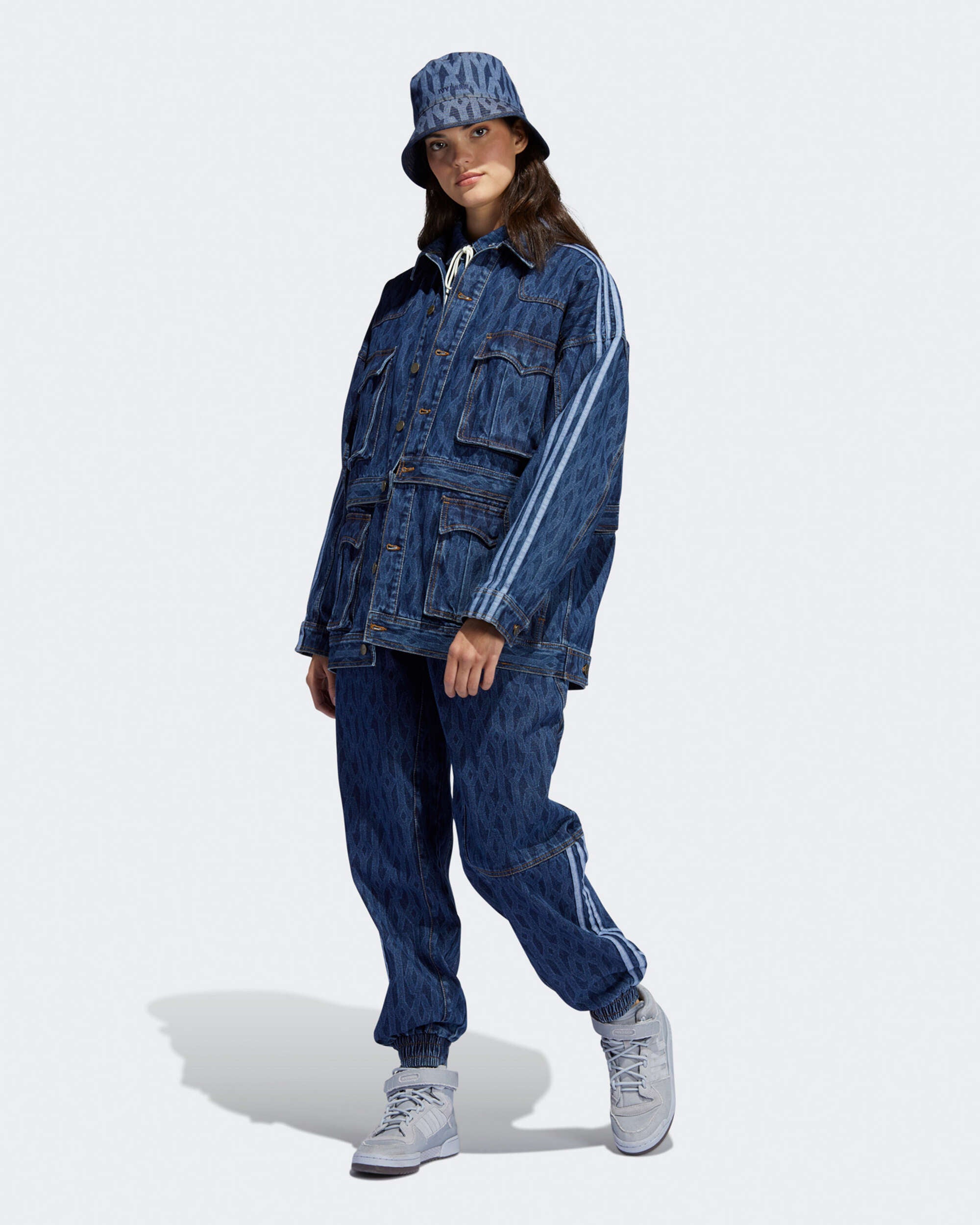 X Ivy Park adidas x Ivy Park Monogram Denim Unisex Track Jacket Unisex