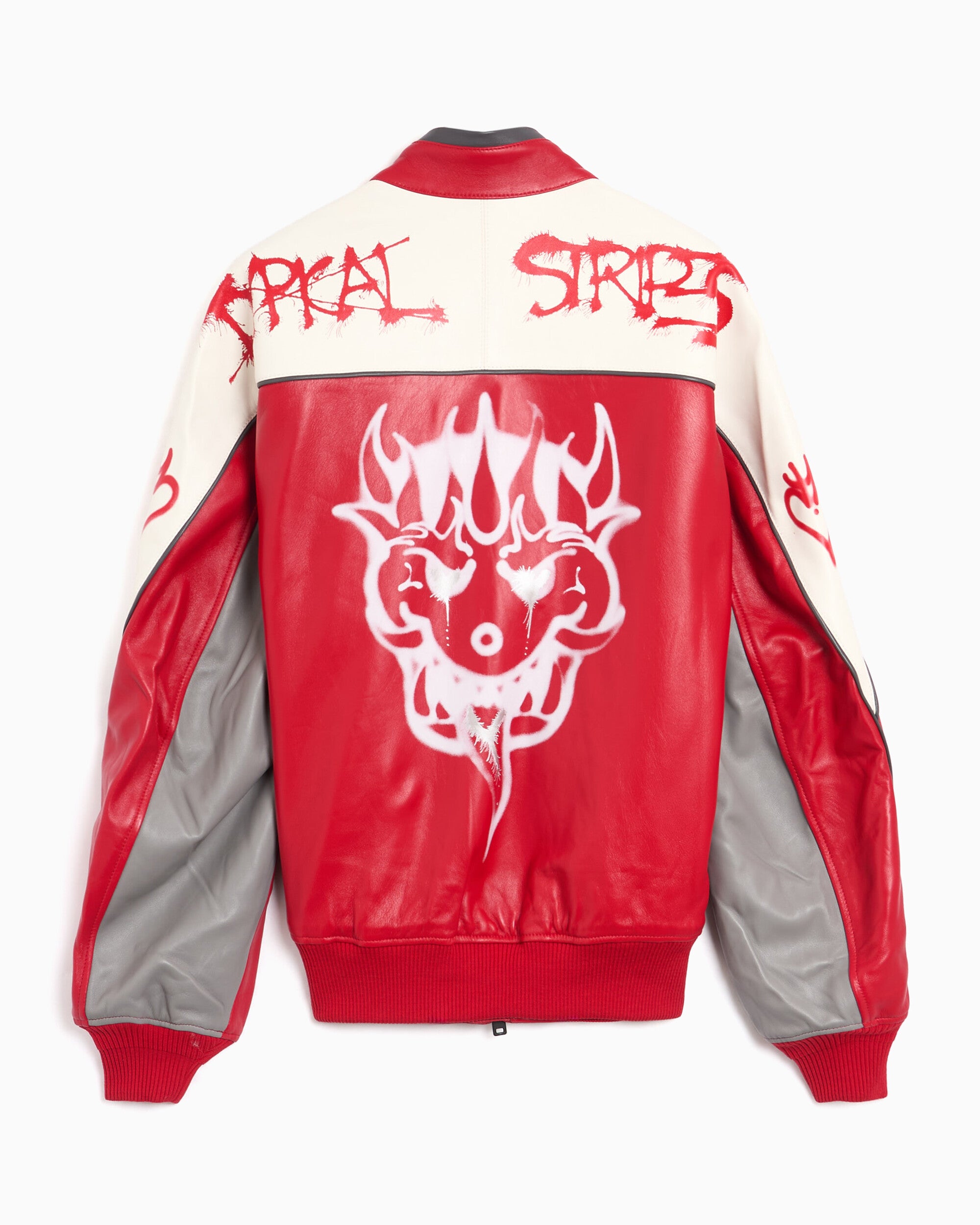 Jackets Coats Y-3 Chito Graphic Relaxed Unisex Leather Jacket - KW8169