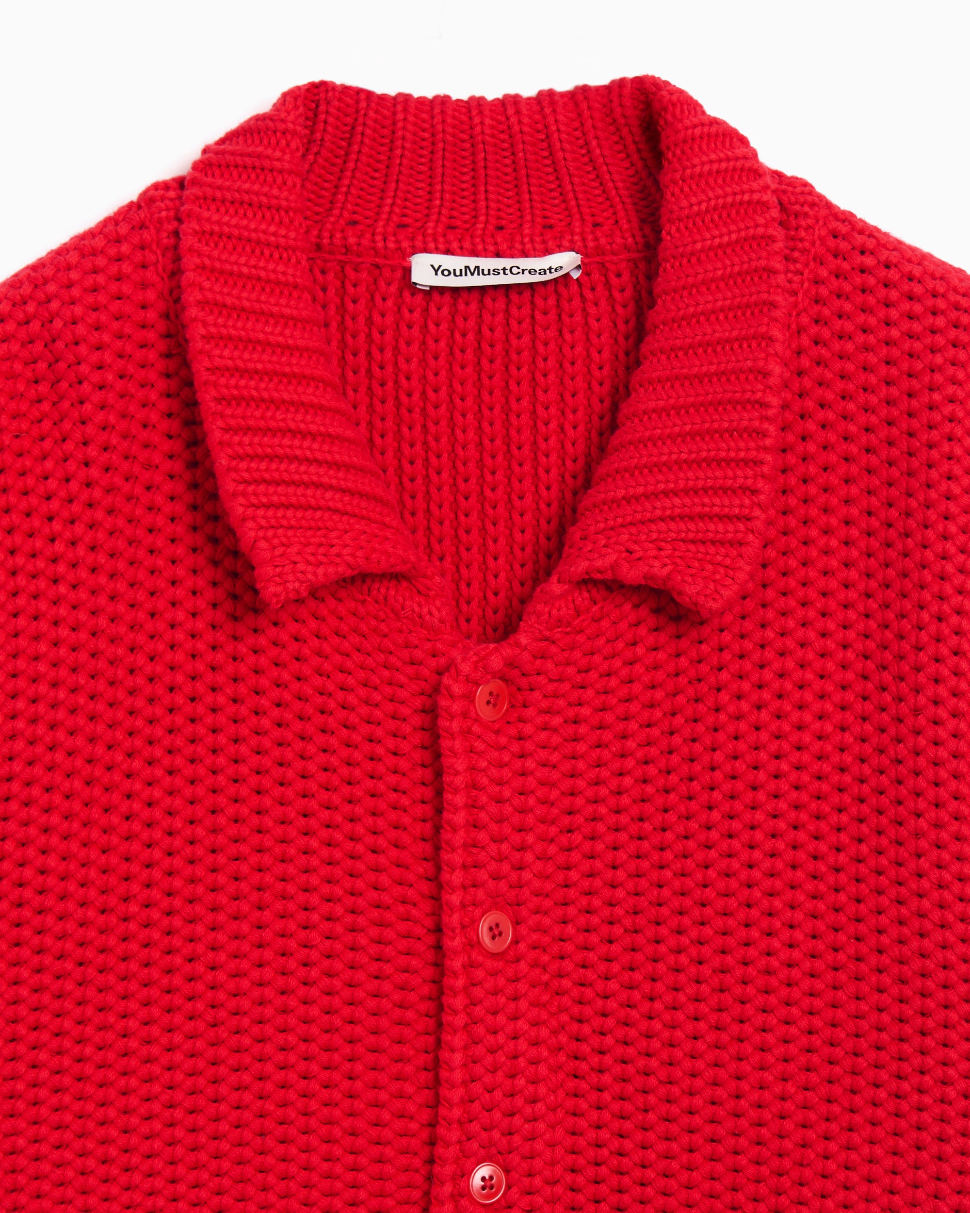 Jackets Coats YMC Rat Pack Men's Cardigan - P8ZAF-RED