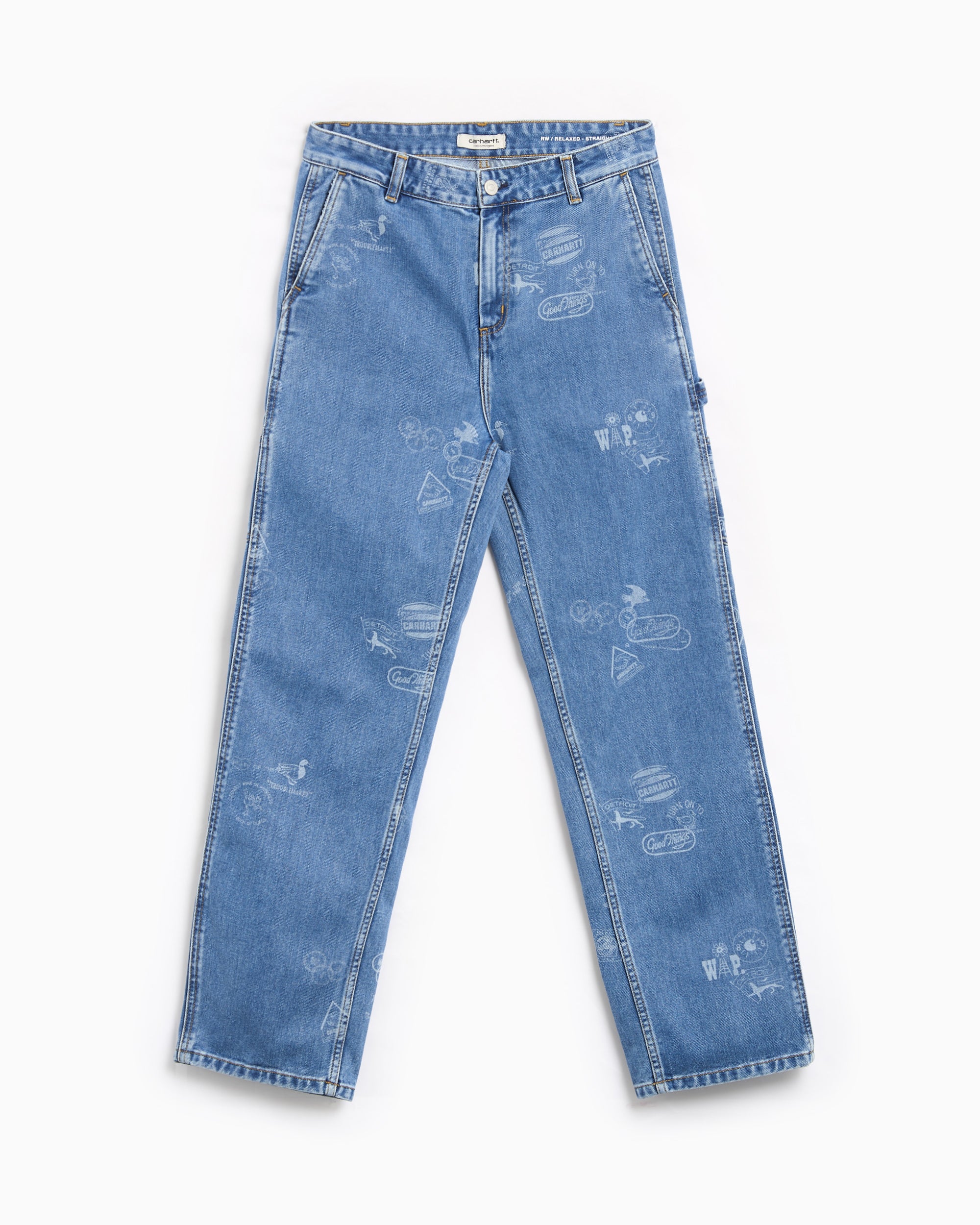 Jeans Carhartt WIP Stamp Women's Pants Women's Jeans - I033742-2LN35