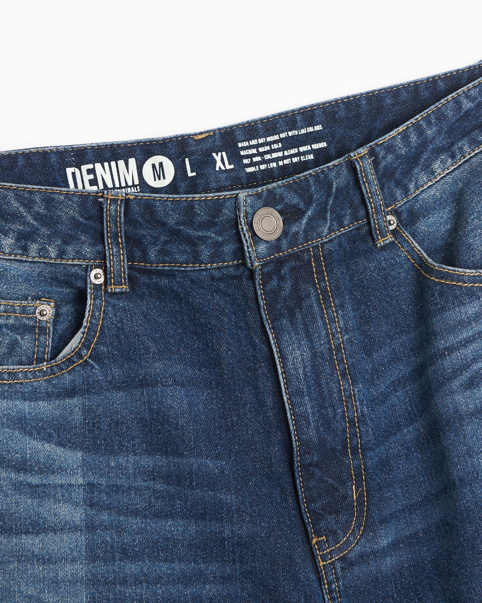 パンツ M LASER FADE STANDARD STRAIGHT DENIM Extraordinary® Extraordinary® Laser Men's Straight Denim Pants Men's J