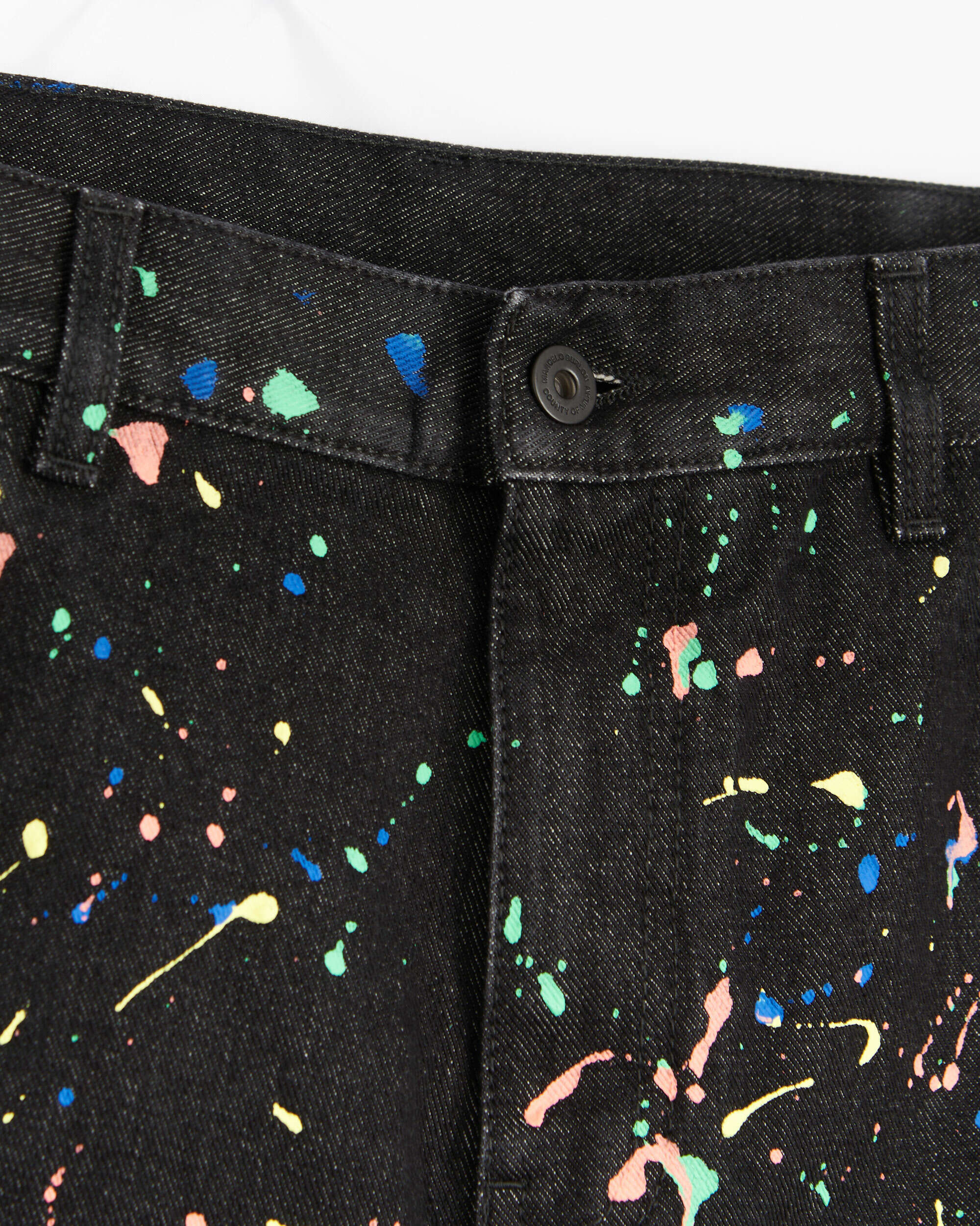 Marcelo Burlon County Of Milan Spot Stone Men's Denim Straight Leg Pan