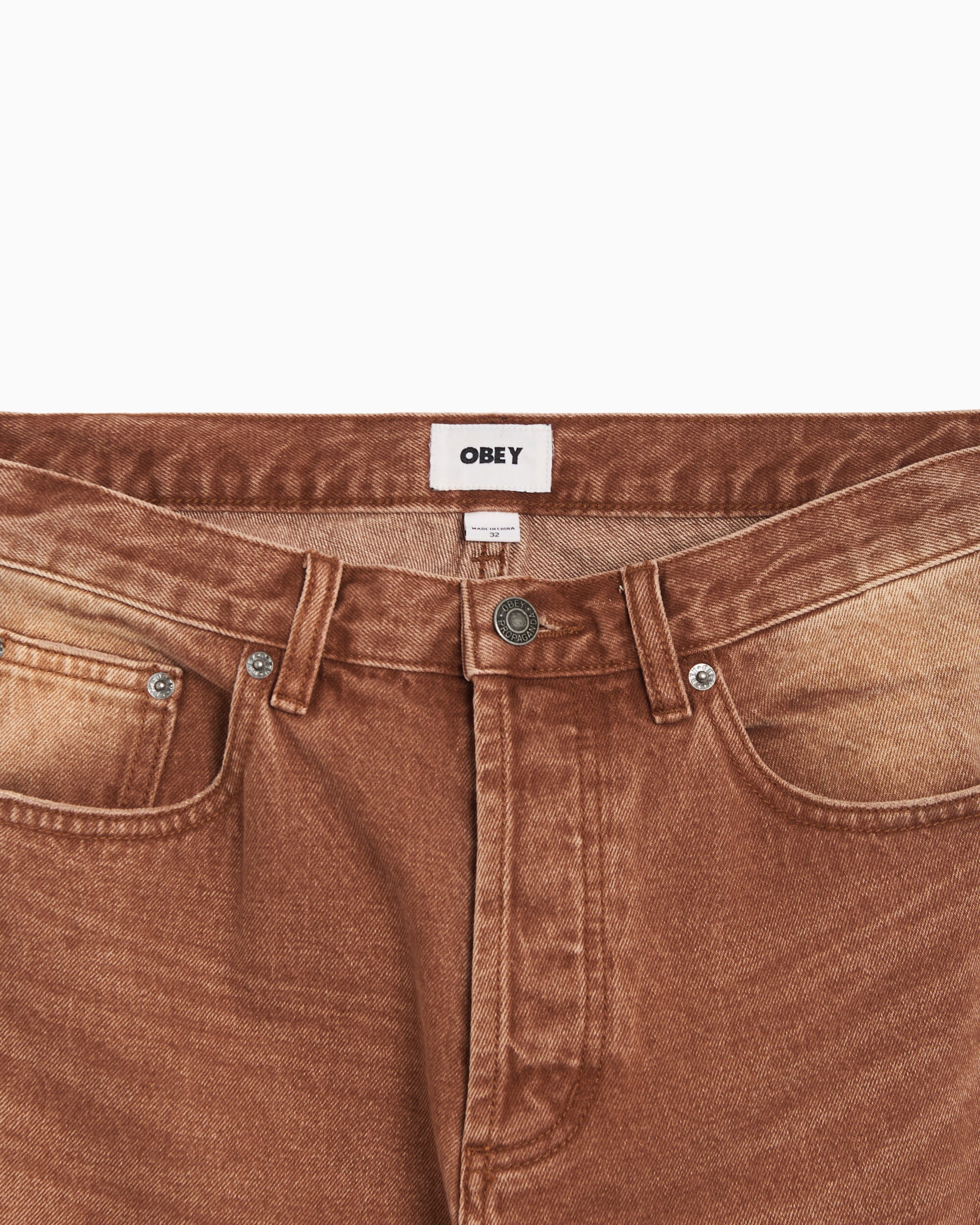 Jeans OBEY Clothing Boxcar Relaxed Men's Jeans - 142010119-ACB