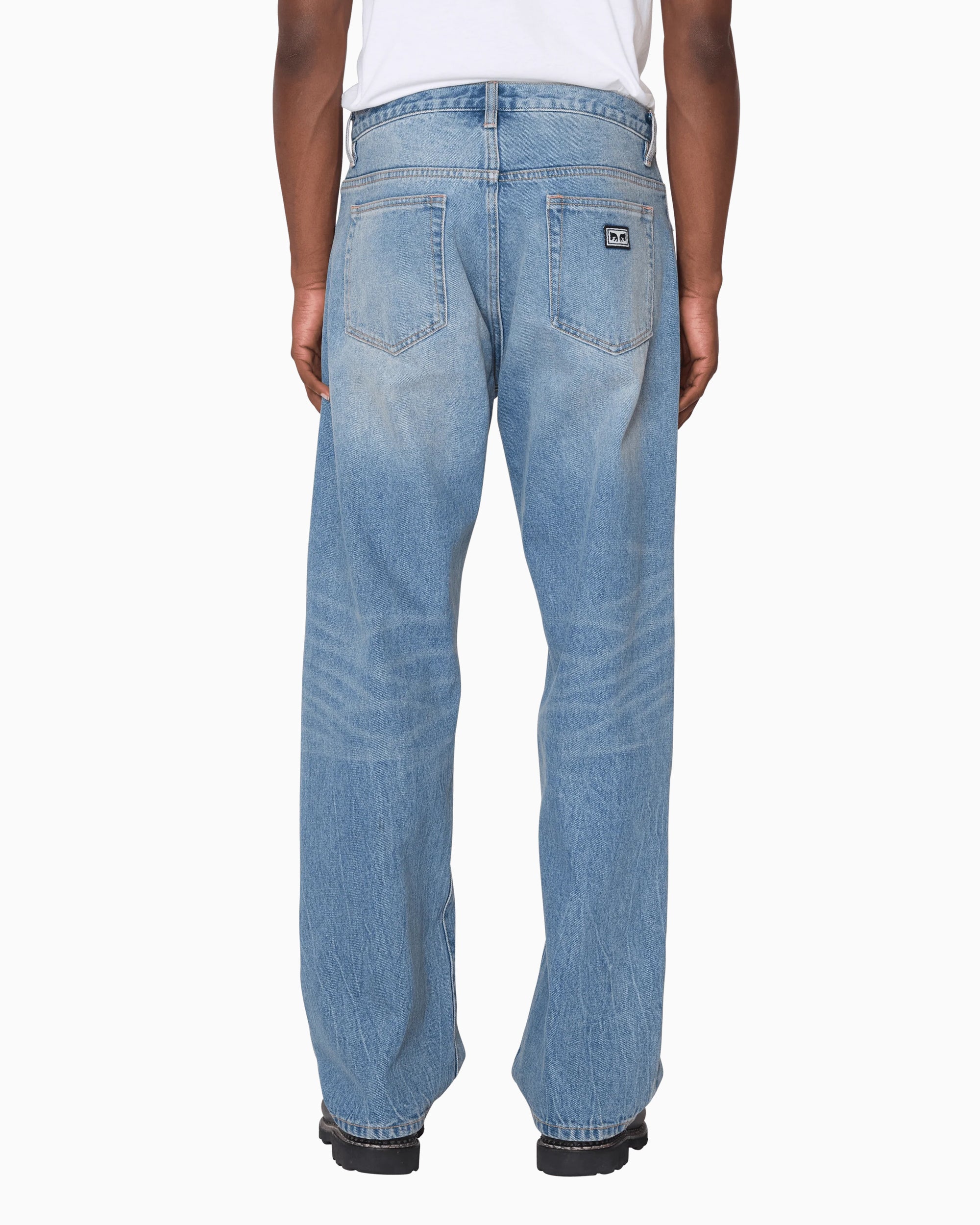 Jeans OBEY Clothing Boxcar Straight Men's Jeans - 142010119-HVI