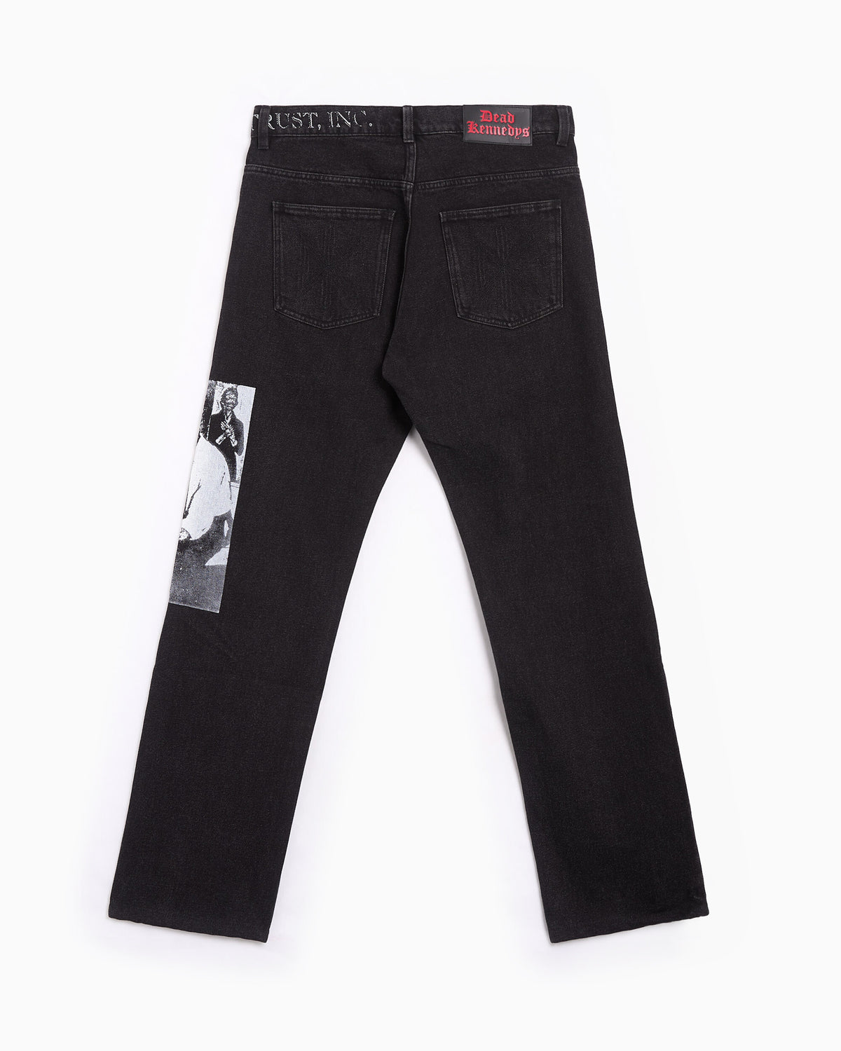 Jeans Pleasures x Dead Kennedys DIY Straight Men's Jeans - P26F041-BLACK