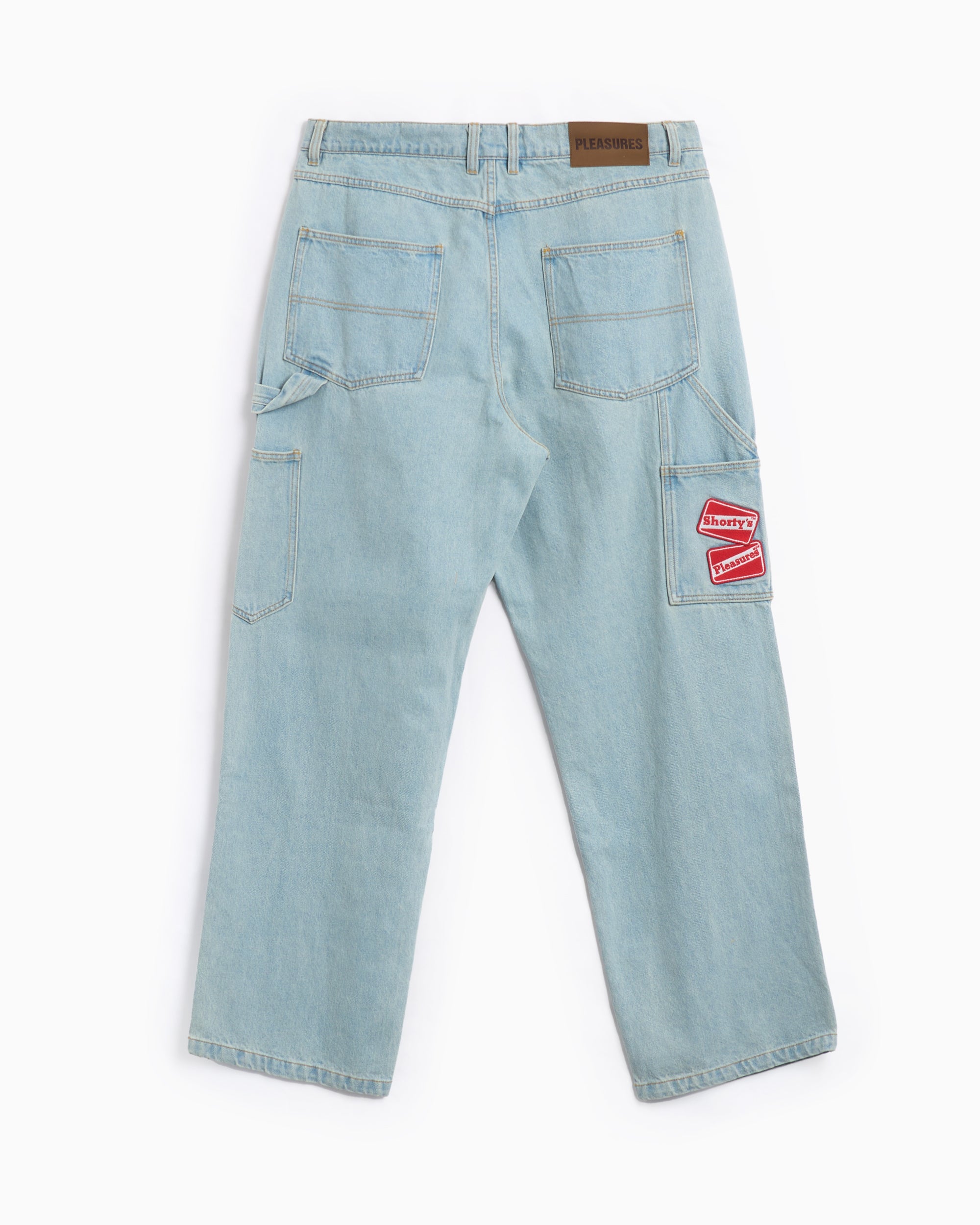 Pleasures x Shortys Men's Box Logo Carpenter Pants Men's Carpenter Jea