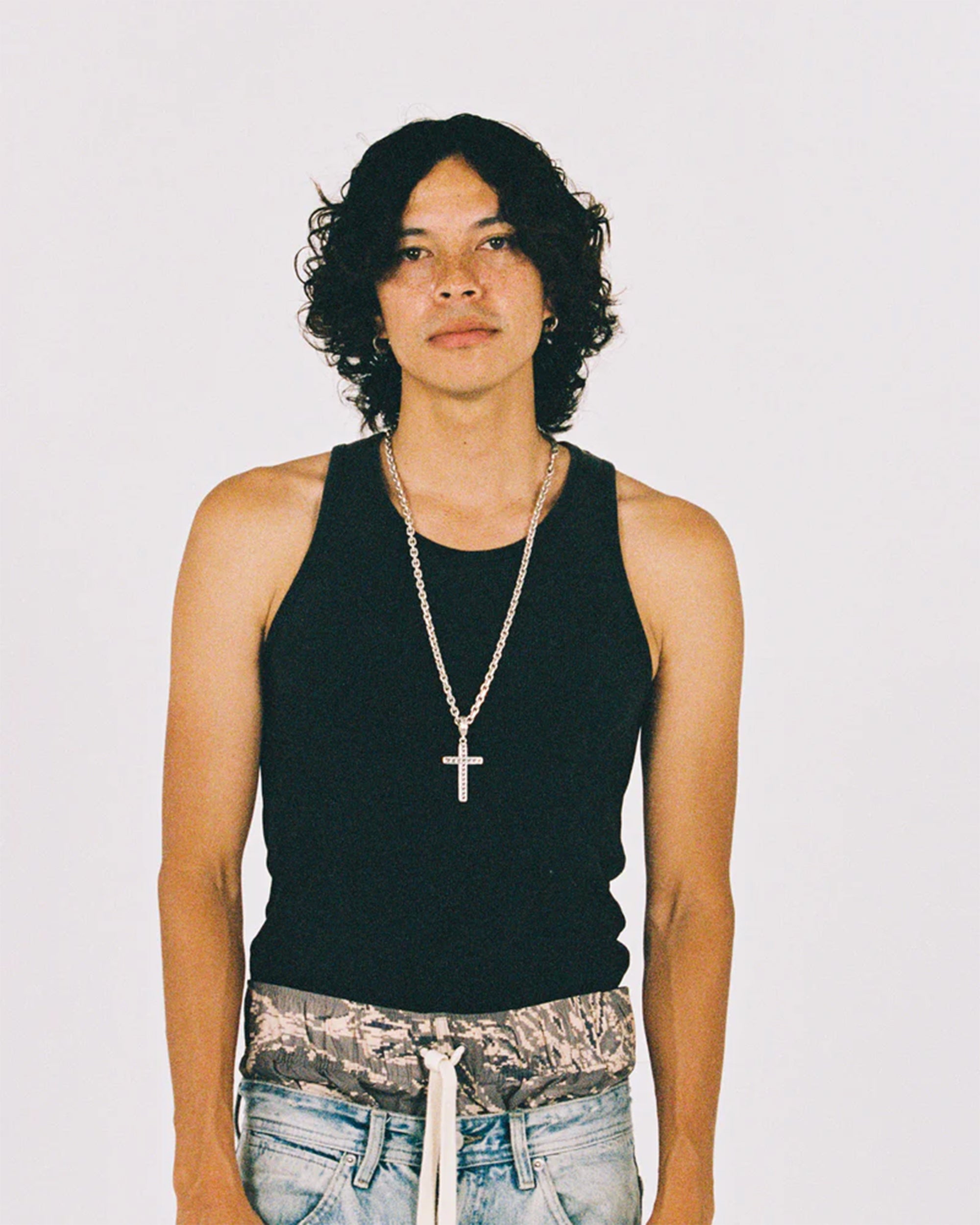 TwoJeys Big Monogram Icon Cross Unisex Necklace