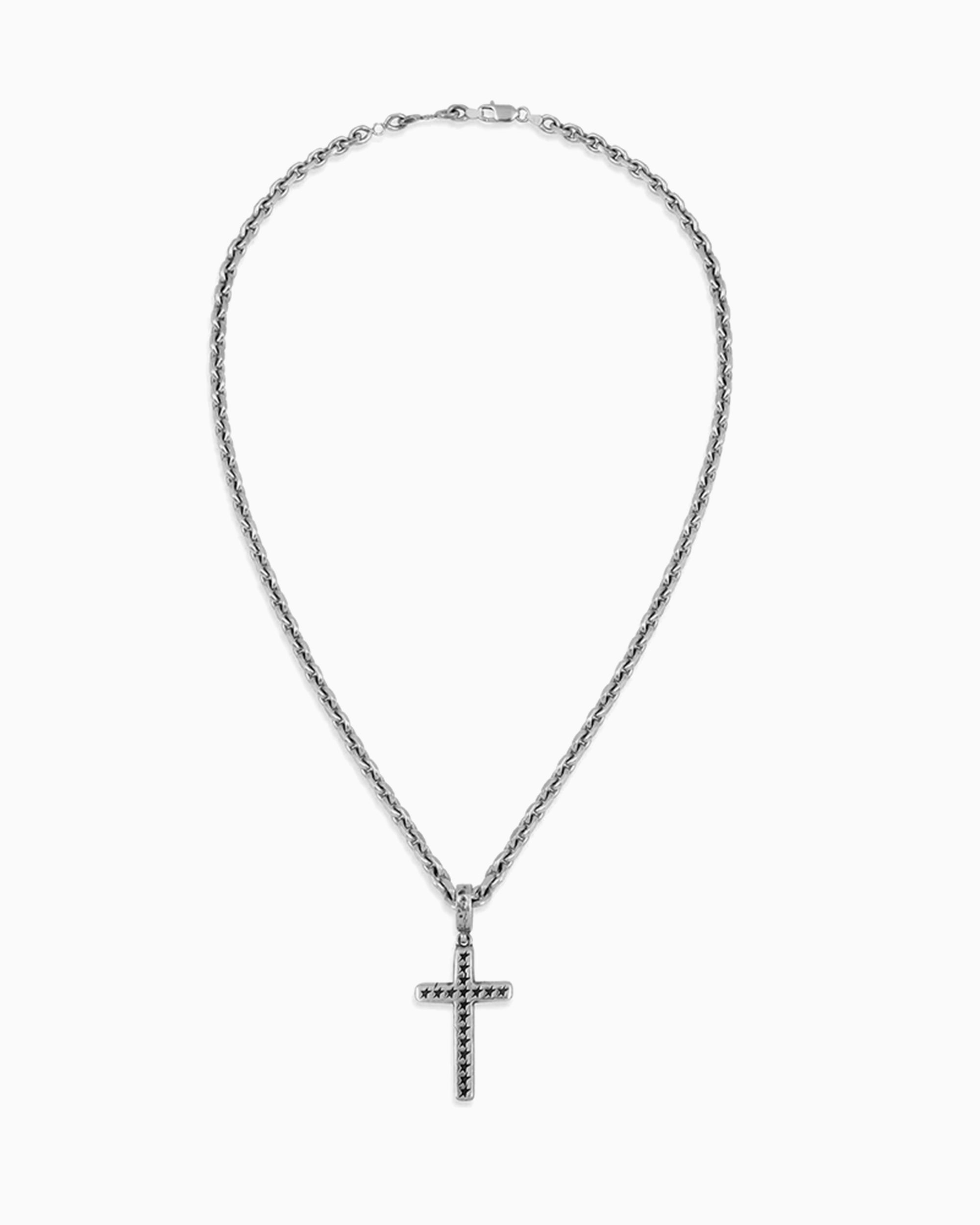 TwoJeys Big Monogram Icon Cross Unisex Necklace